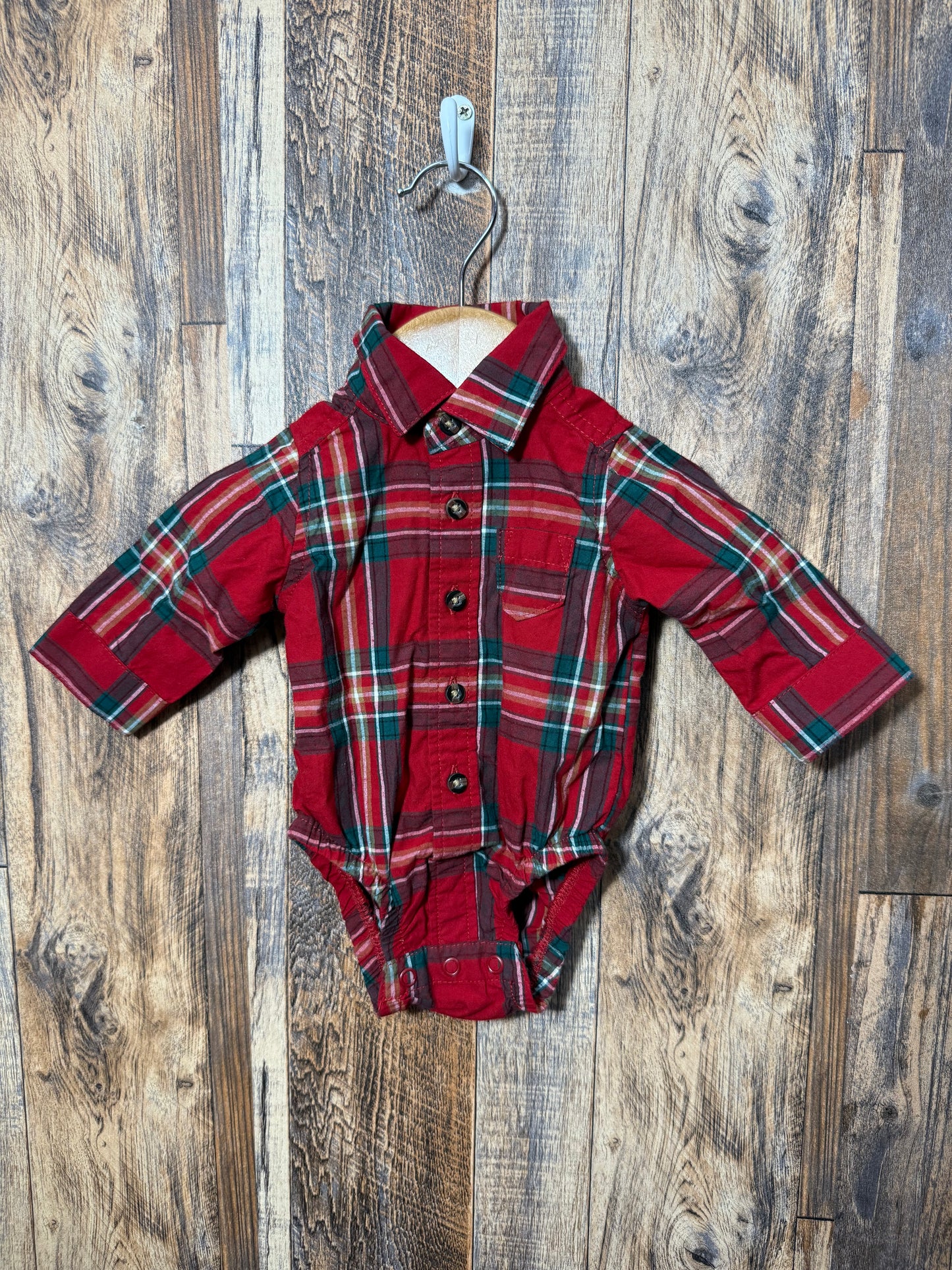 Holiday LS button up, size NB