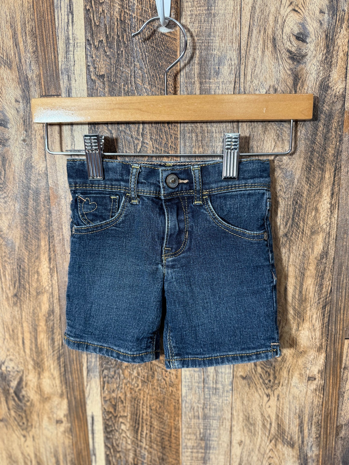 Jean shorts, size 2t