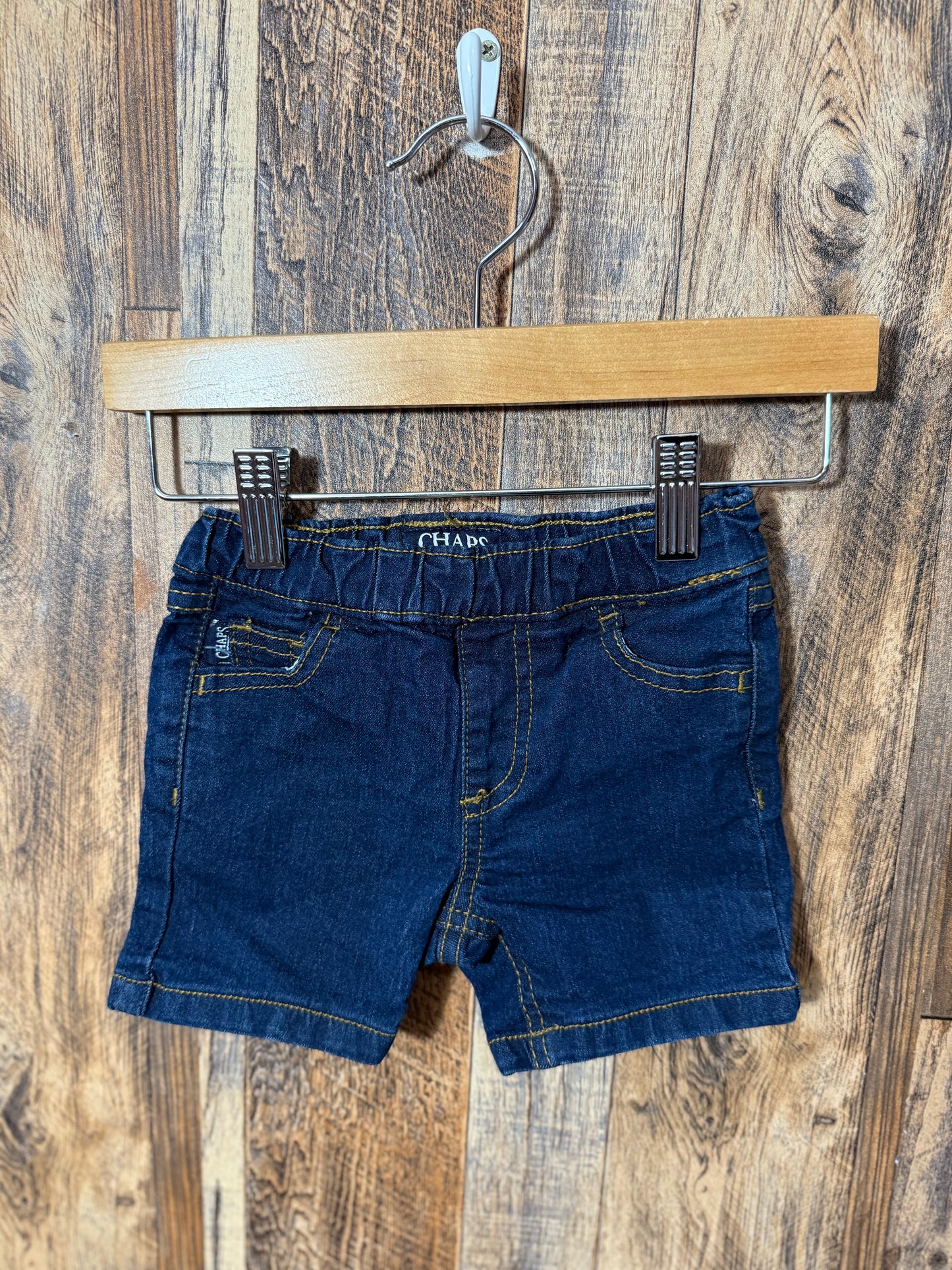 Jean shorts, size 6-9m