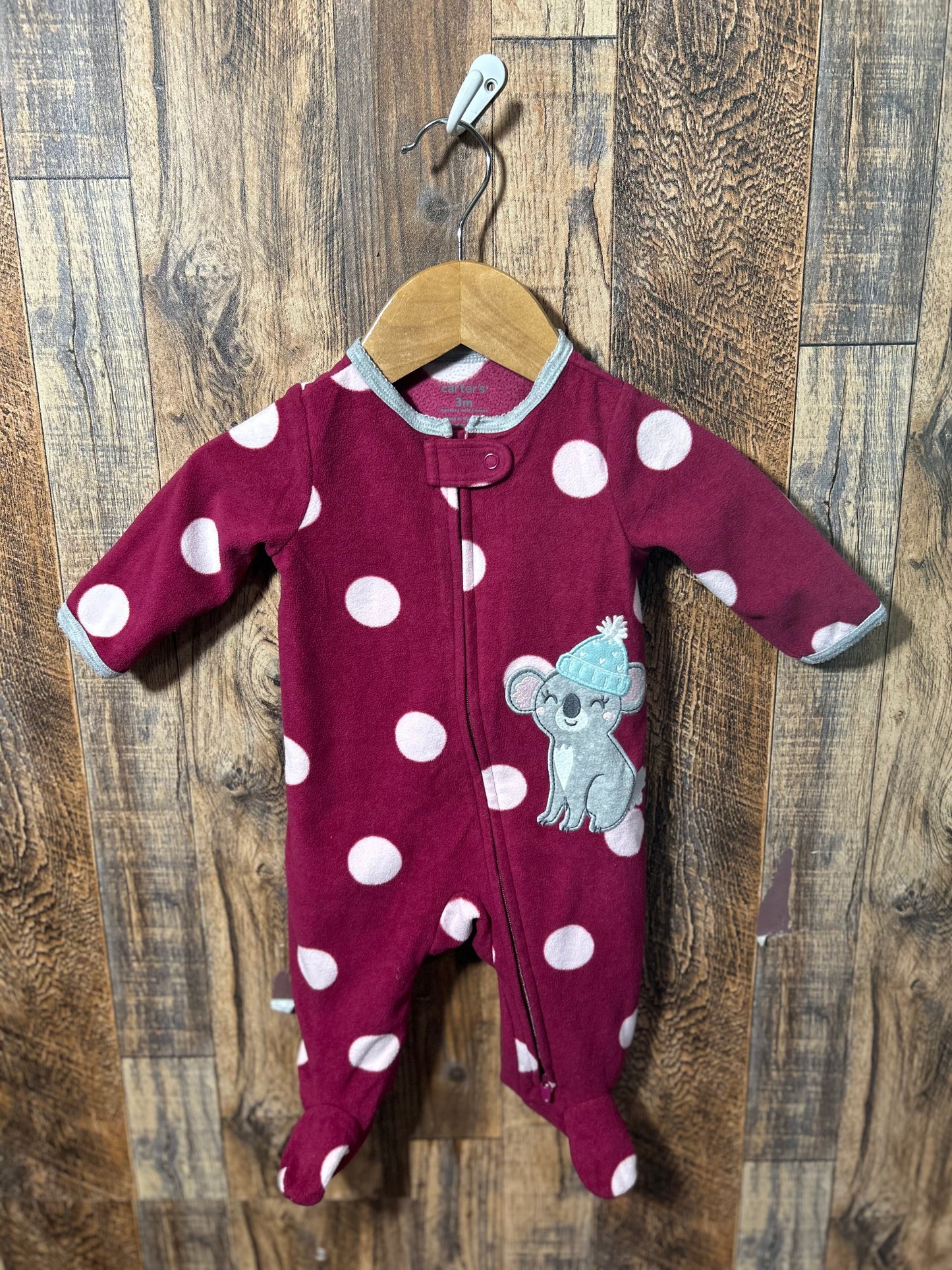 Fleece sleeper, size 3m