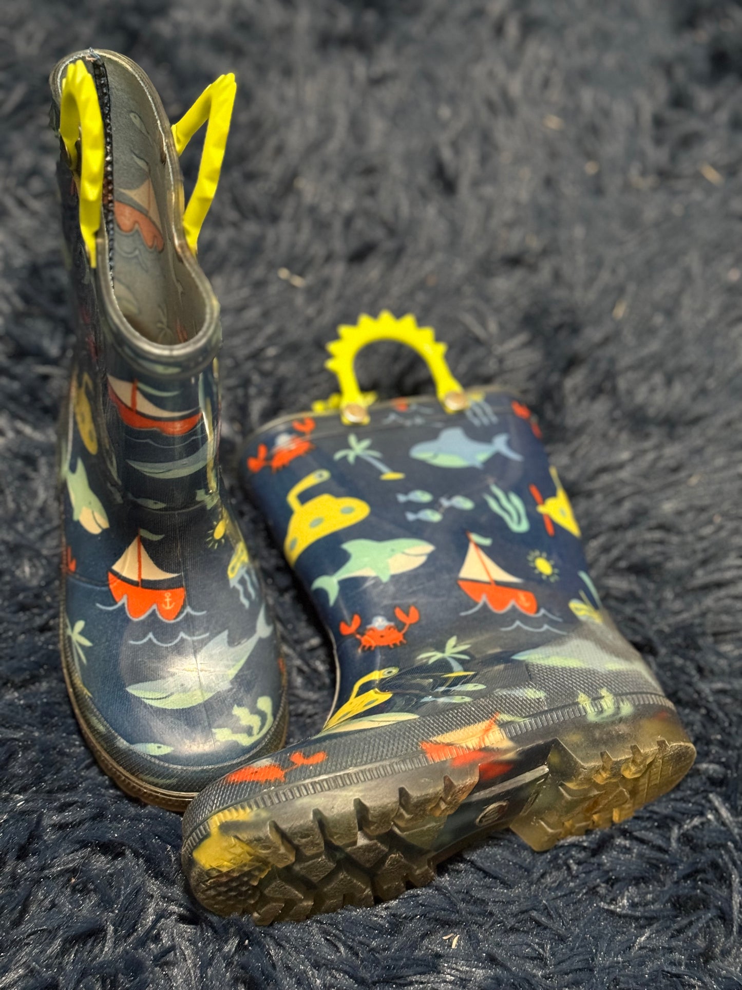 Rainboots, size 10