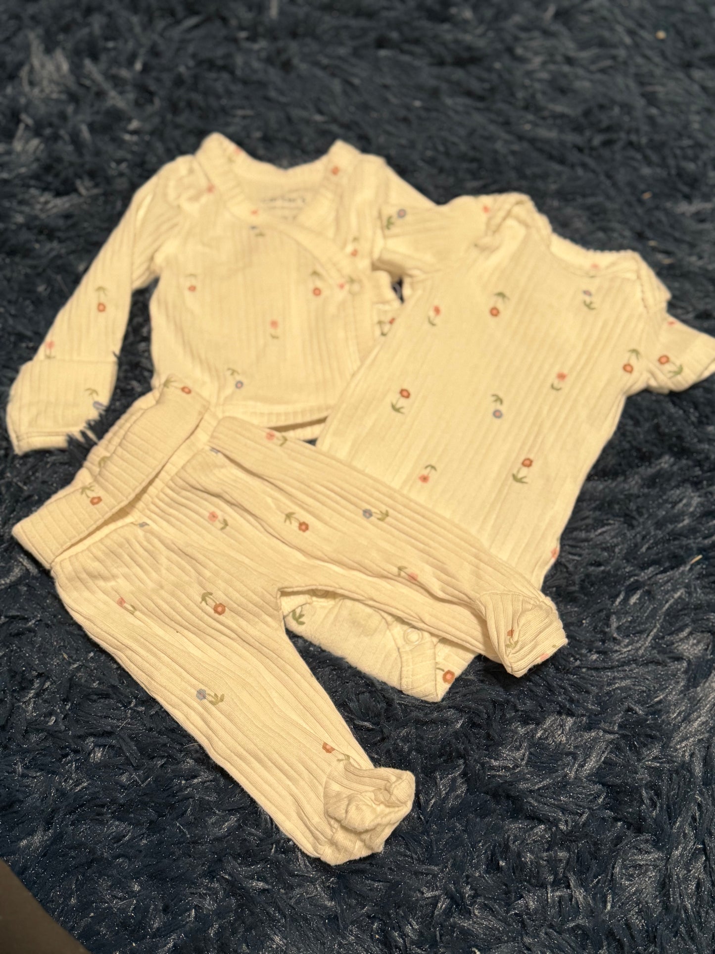 White 3pc set, size P