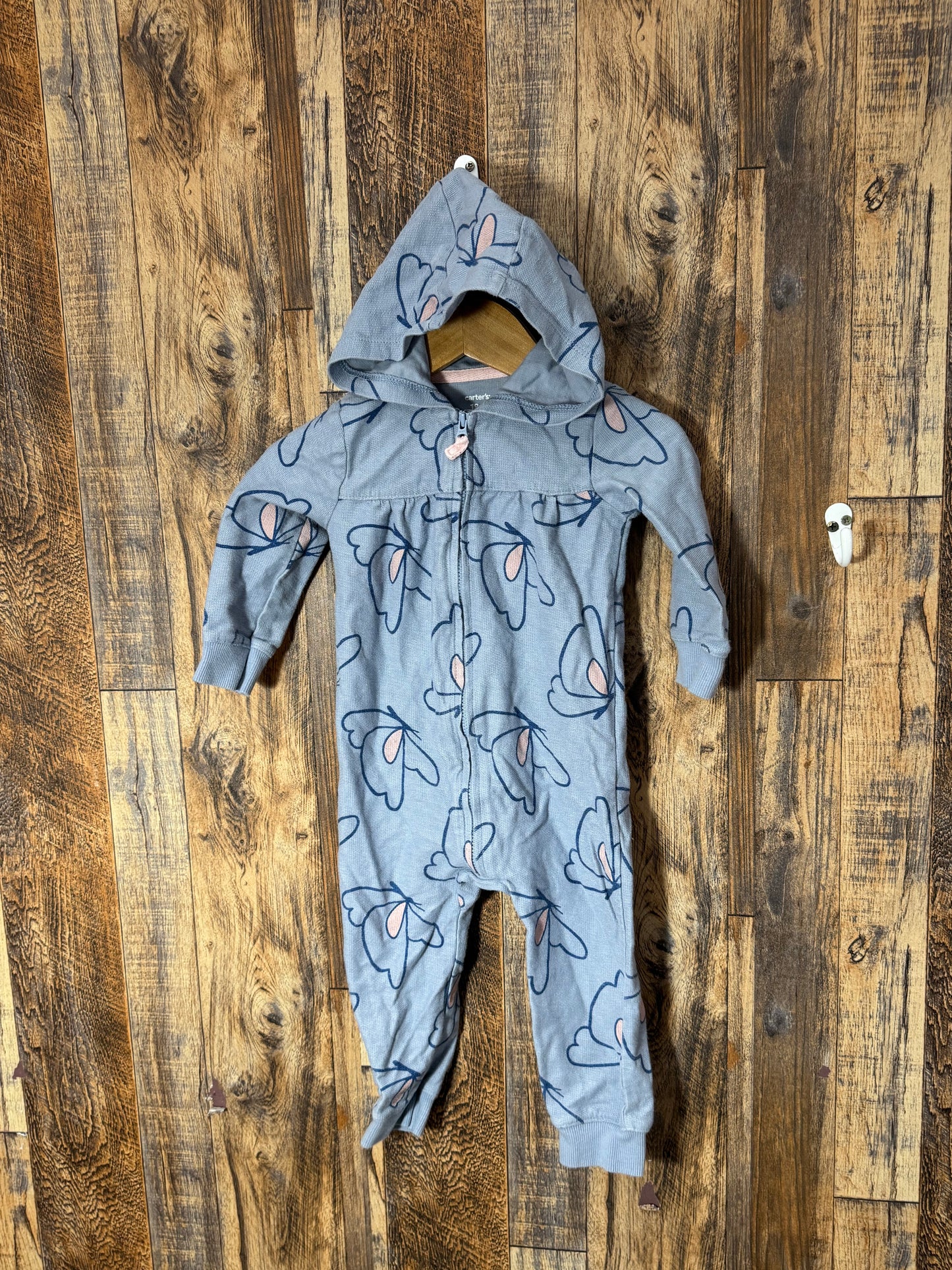 Hooded romper, size 18m