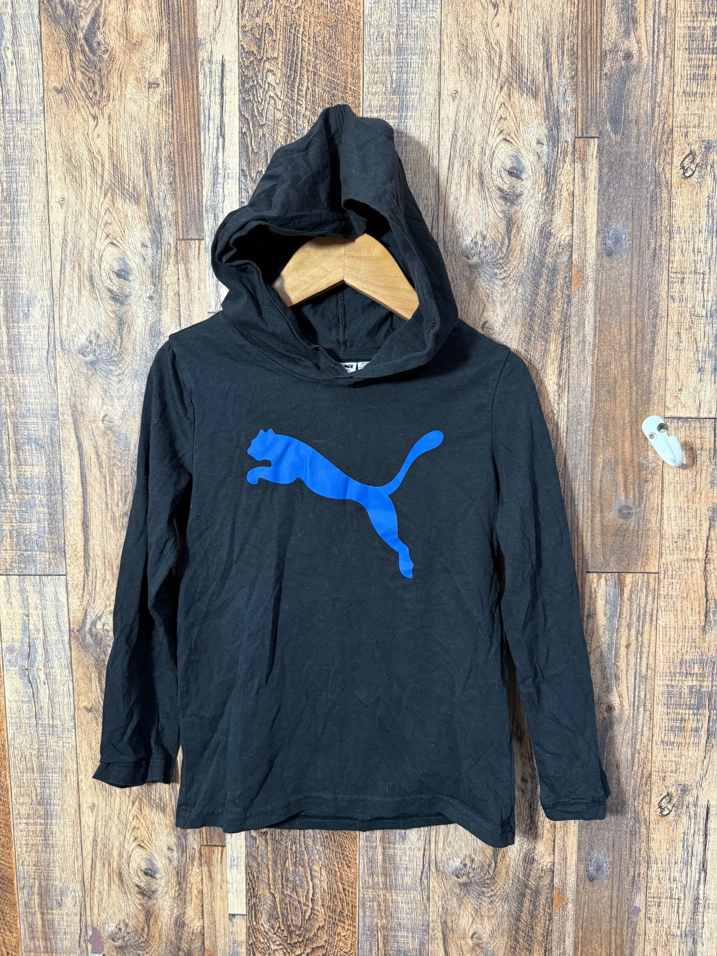 Hooded LS shirt, size 5-6