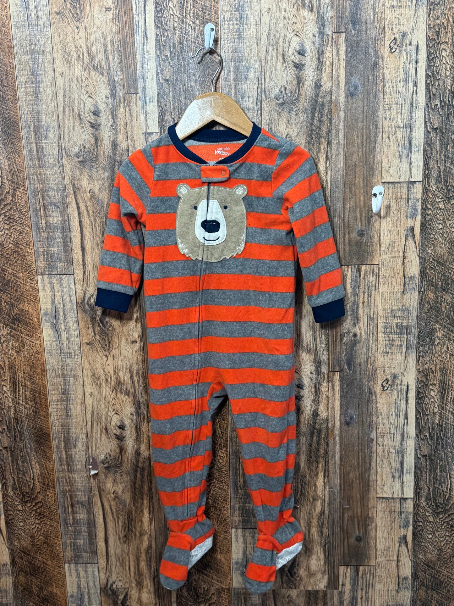 Fleece pajamas, size 24m