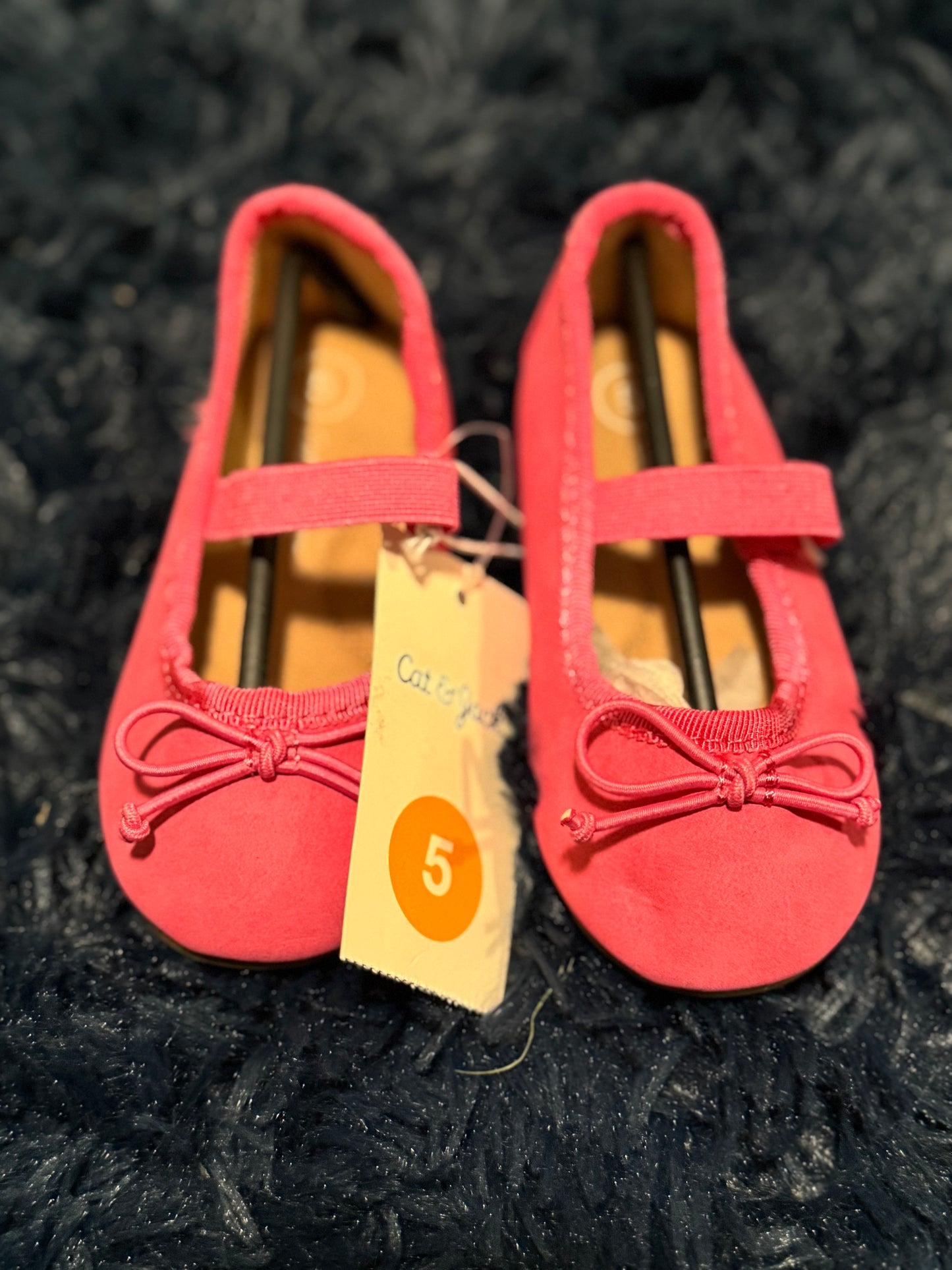 Pink flats NWT, size 5