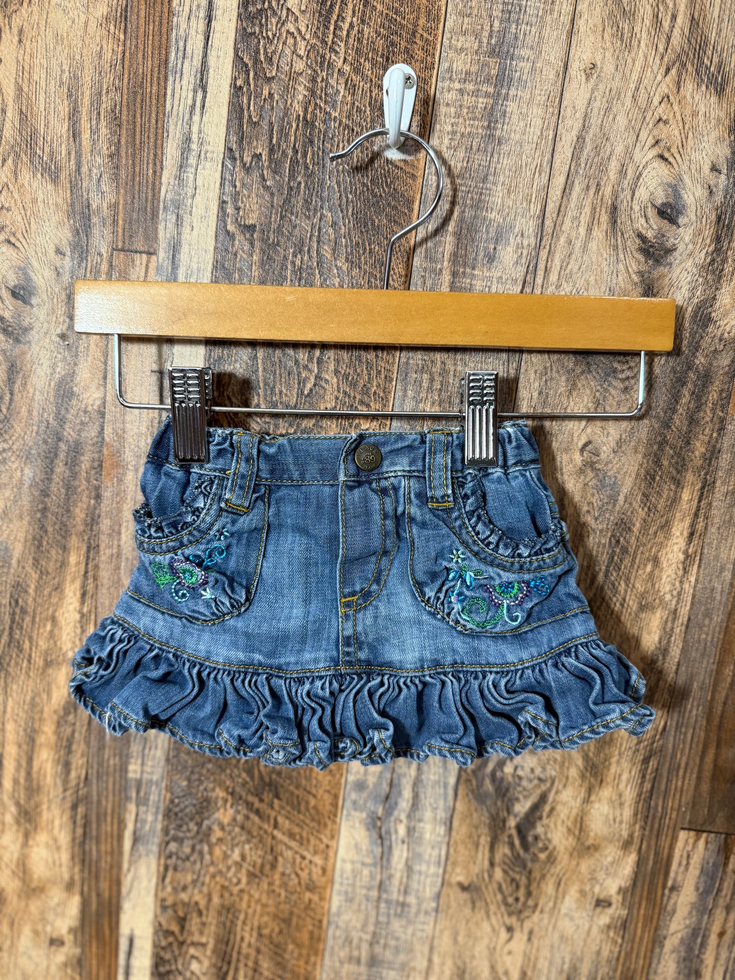 Jean skirt, size 0-3m