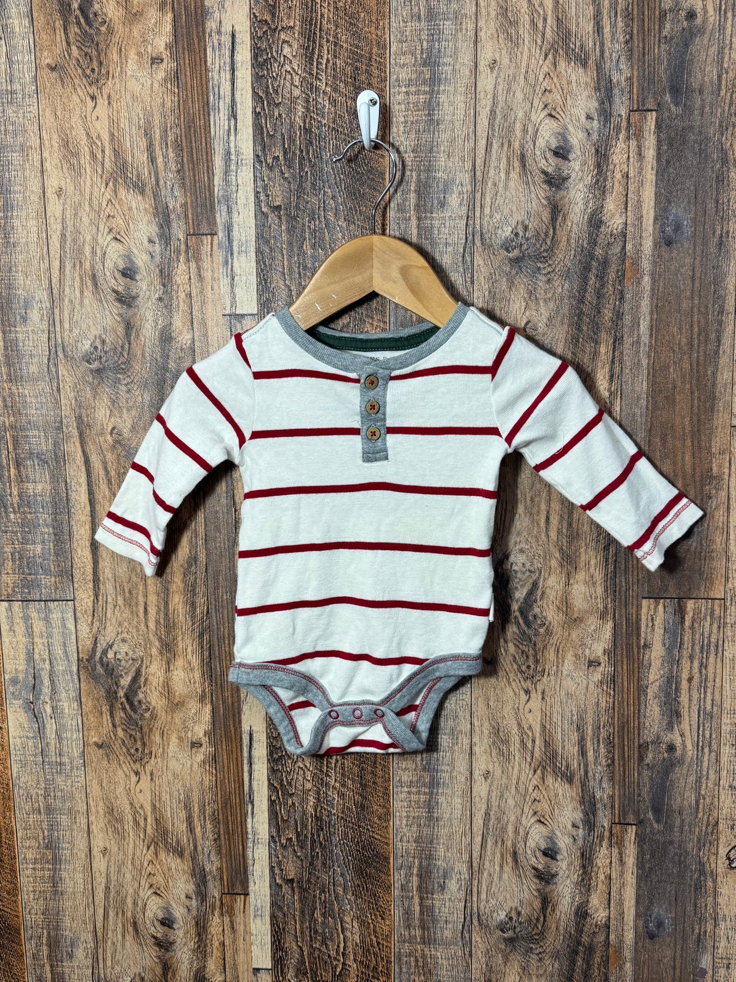 LS organic cotton shirt, size 0-3m