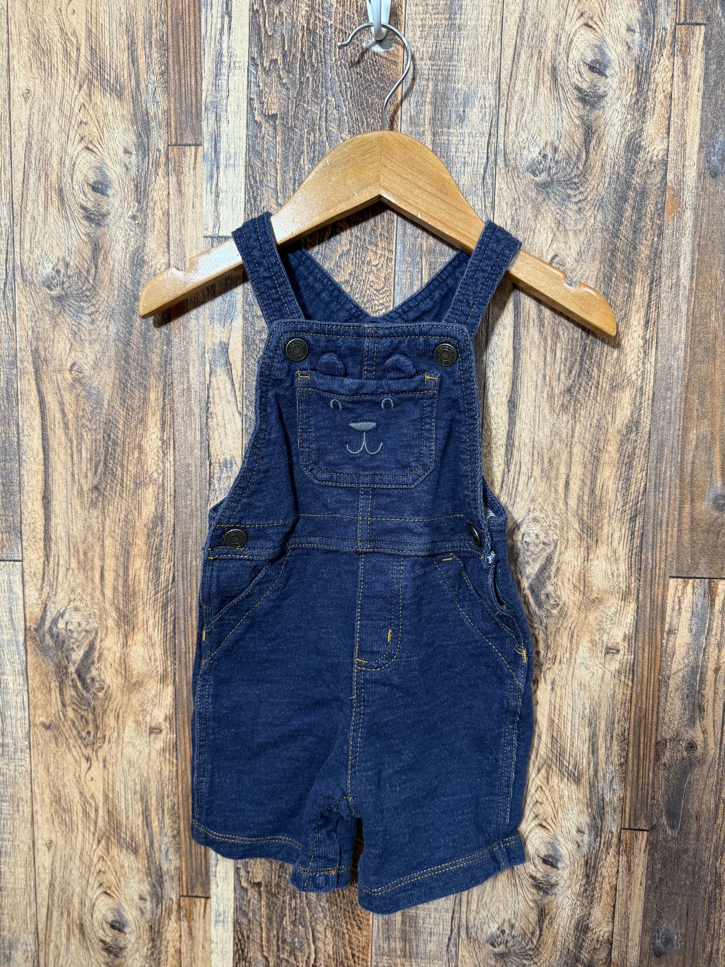 Overall short romper, size 18m