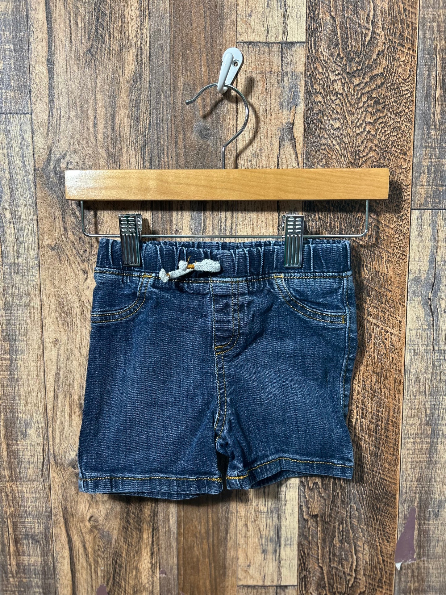 Jean shorts, size 18m