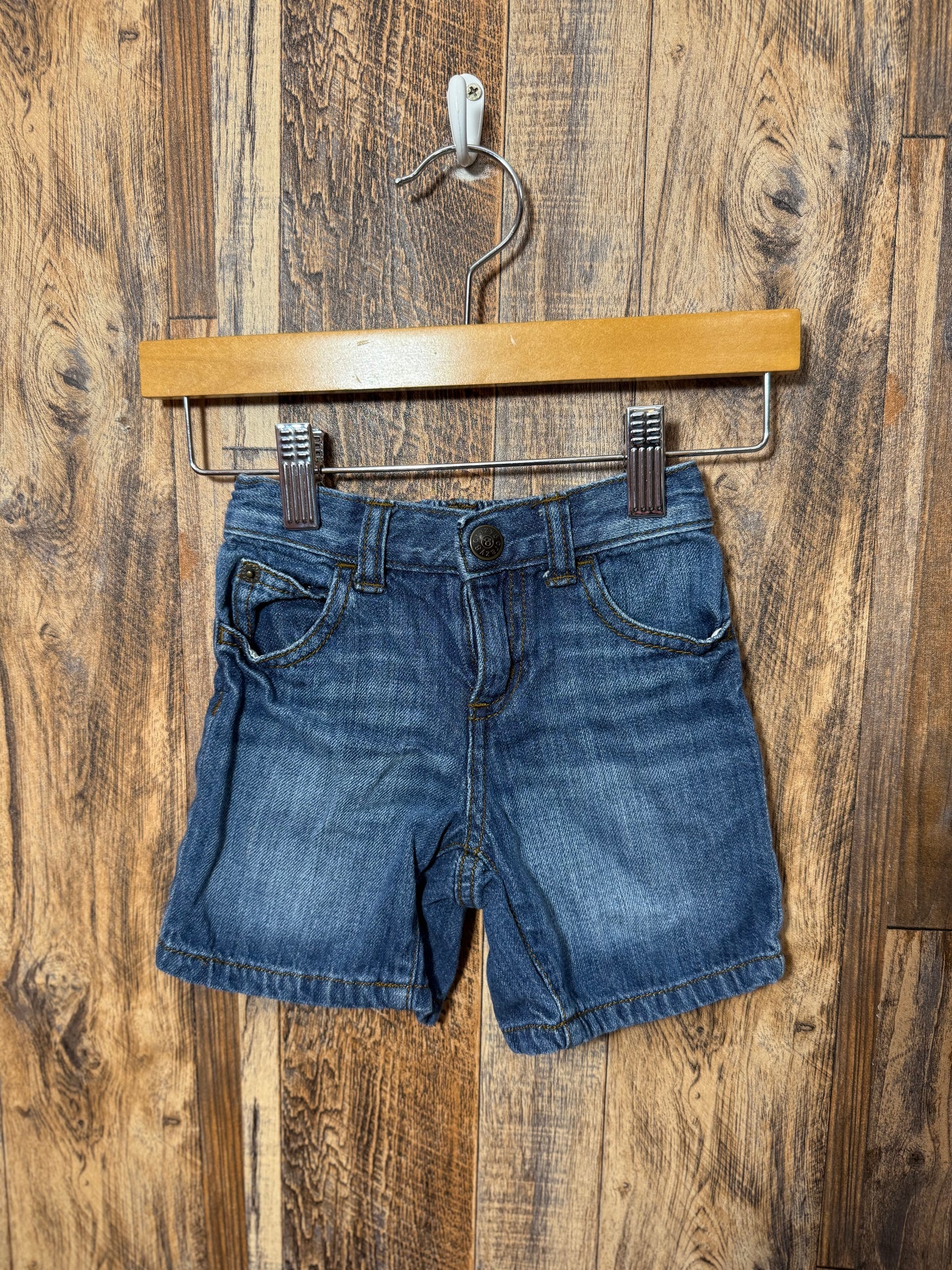 Jean shorts, size 12-18m
