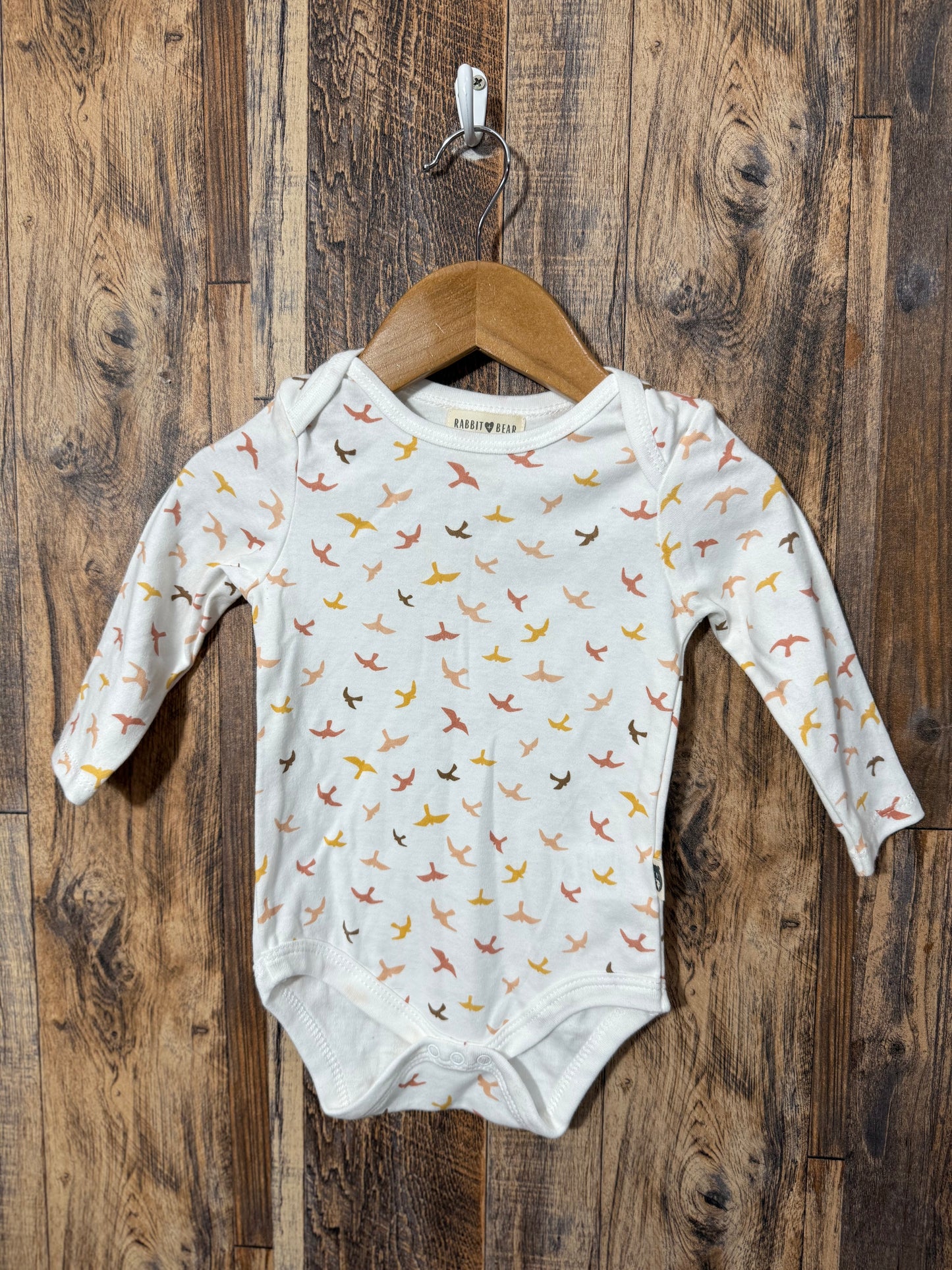 LS organic cotton onesie, size 6-9m