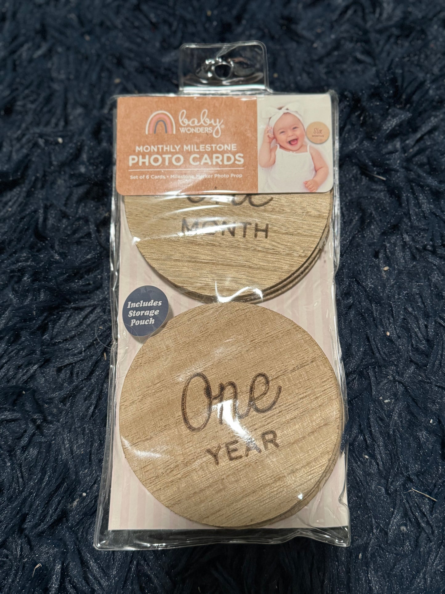 Wooden milestone cards