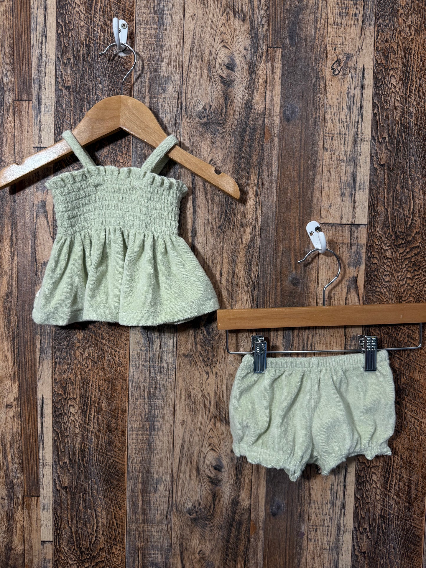 2pc organic cotton set, size 0-3m