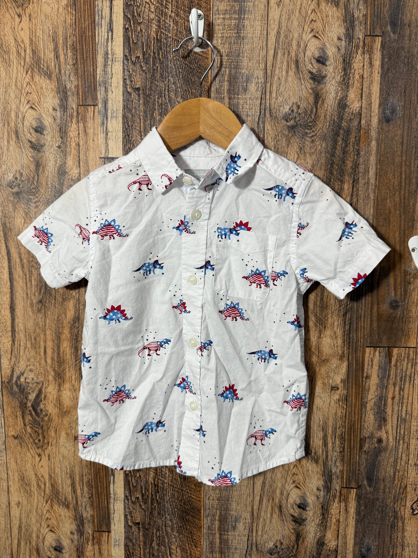 Patriotic button up, size 2t