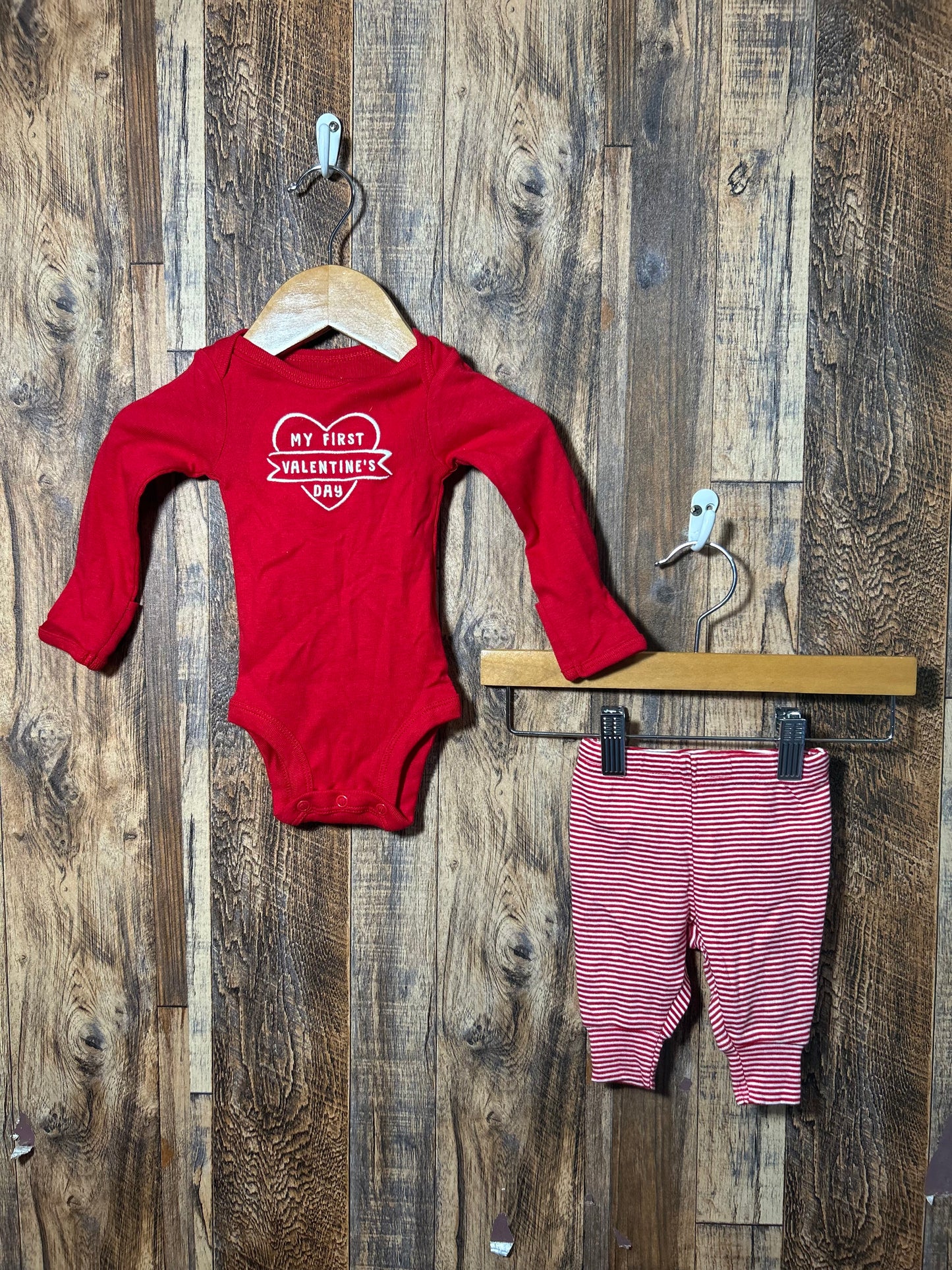 Valentines 2pc set, size NB