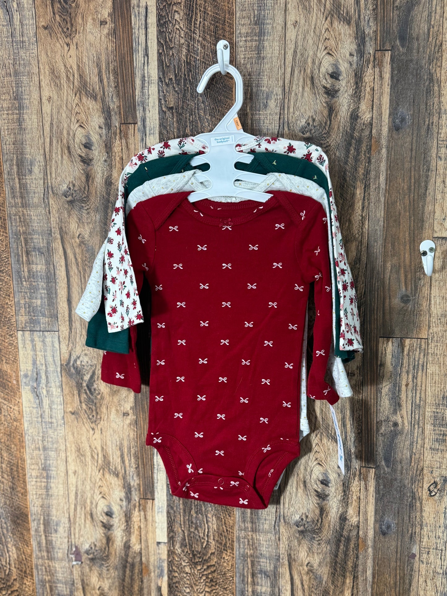 4pc LS onesie set NWT, size 12m