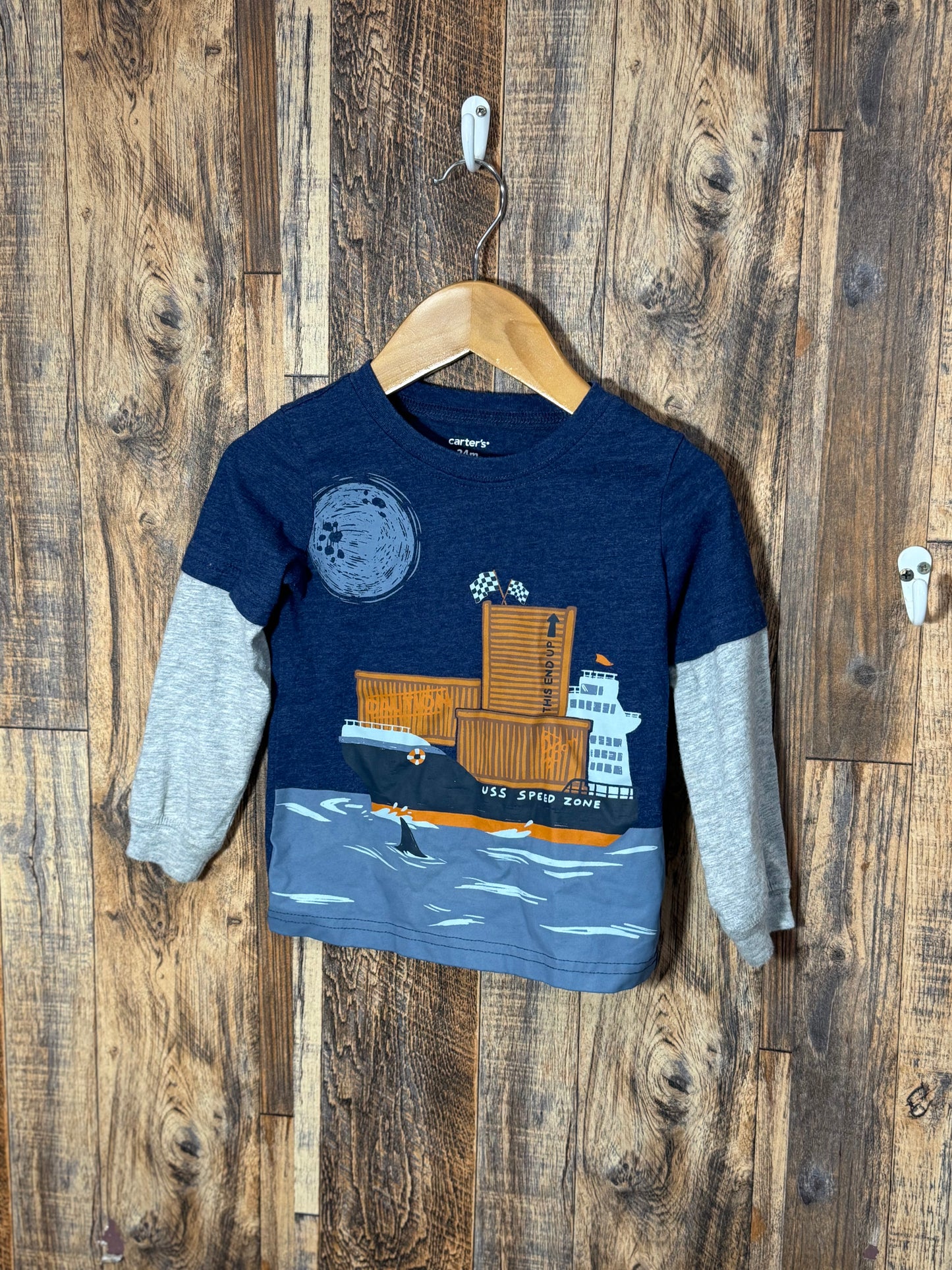 LS shirt, size 24m