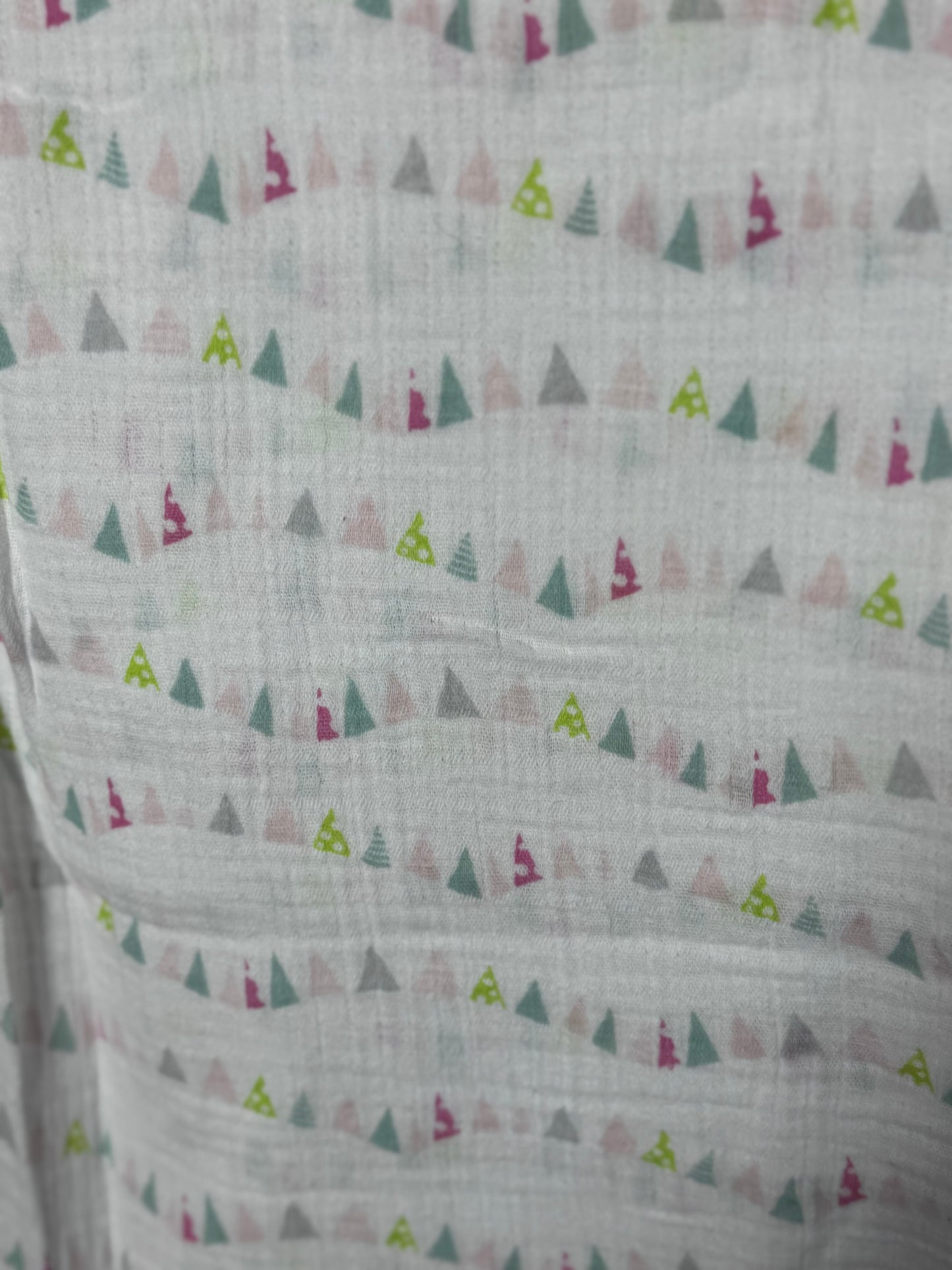 Triangles Muslin blanket