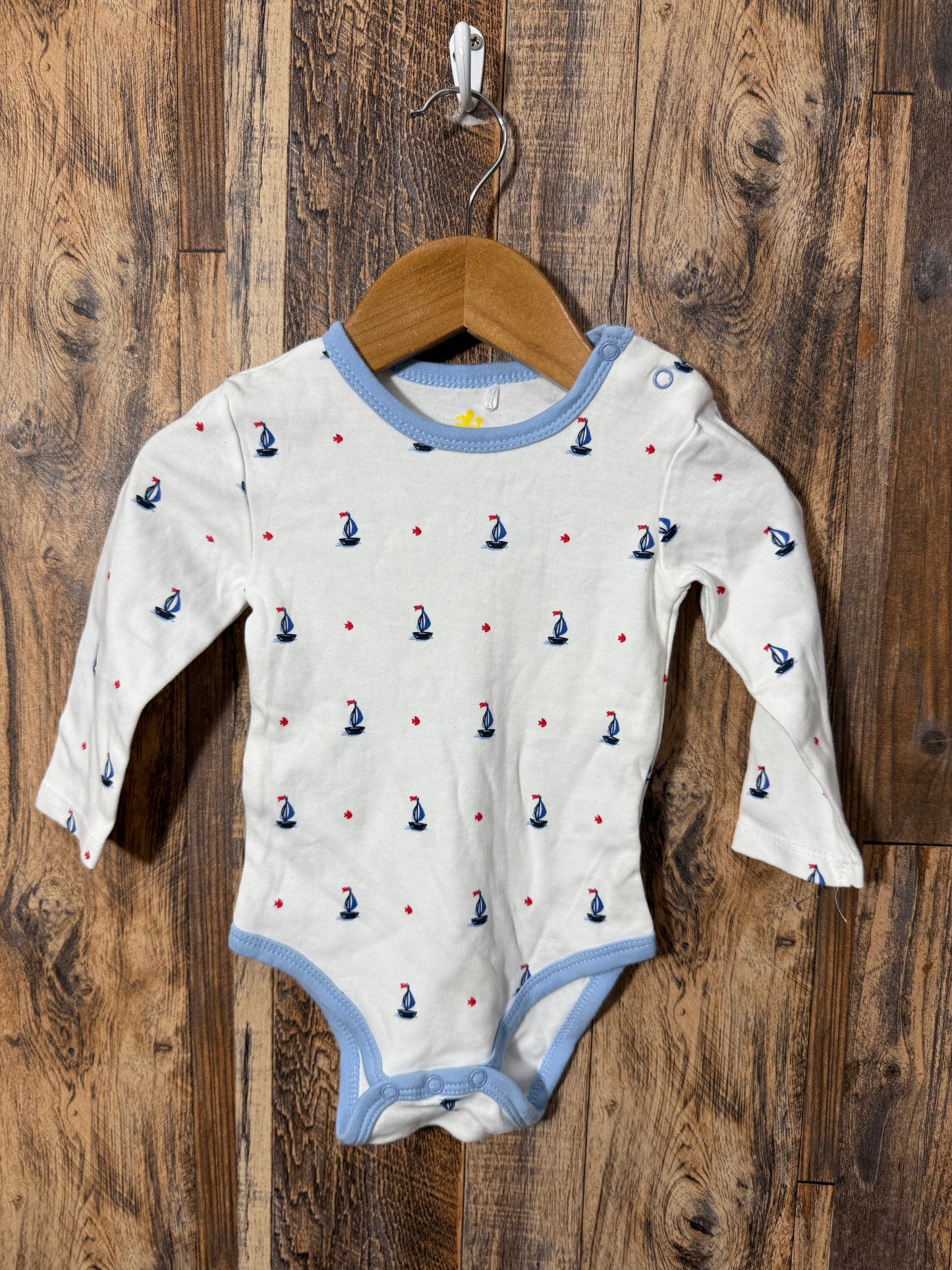 LS shirt, size 6-12m