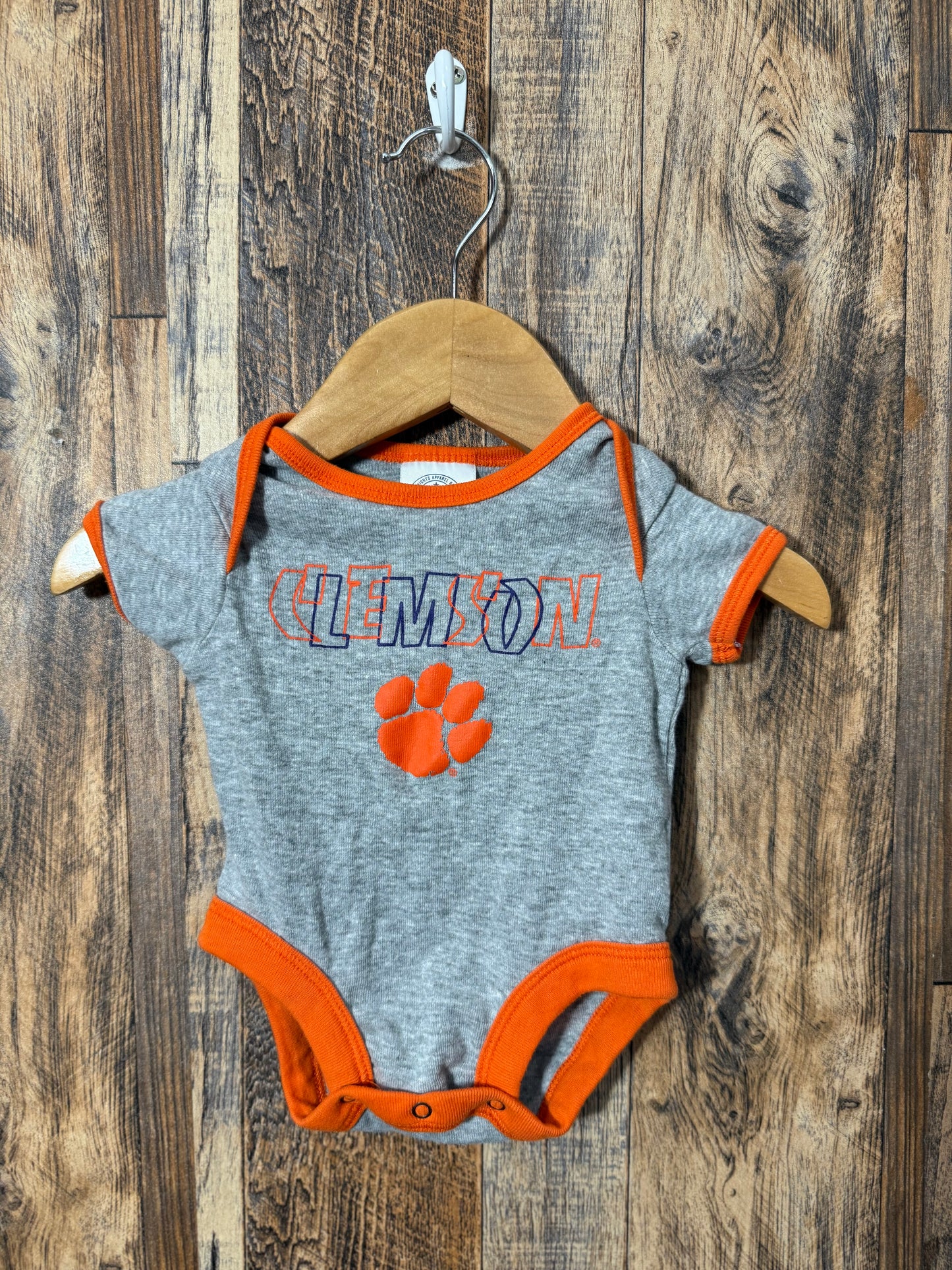 Clemson onesie, size 0-3m