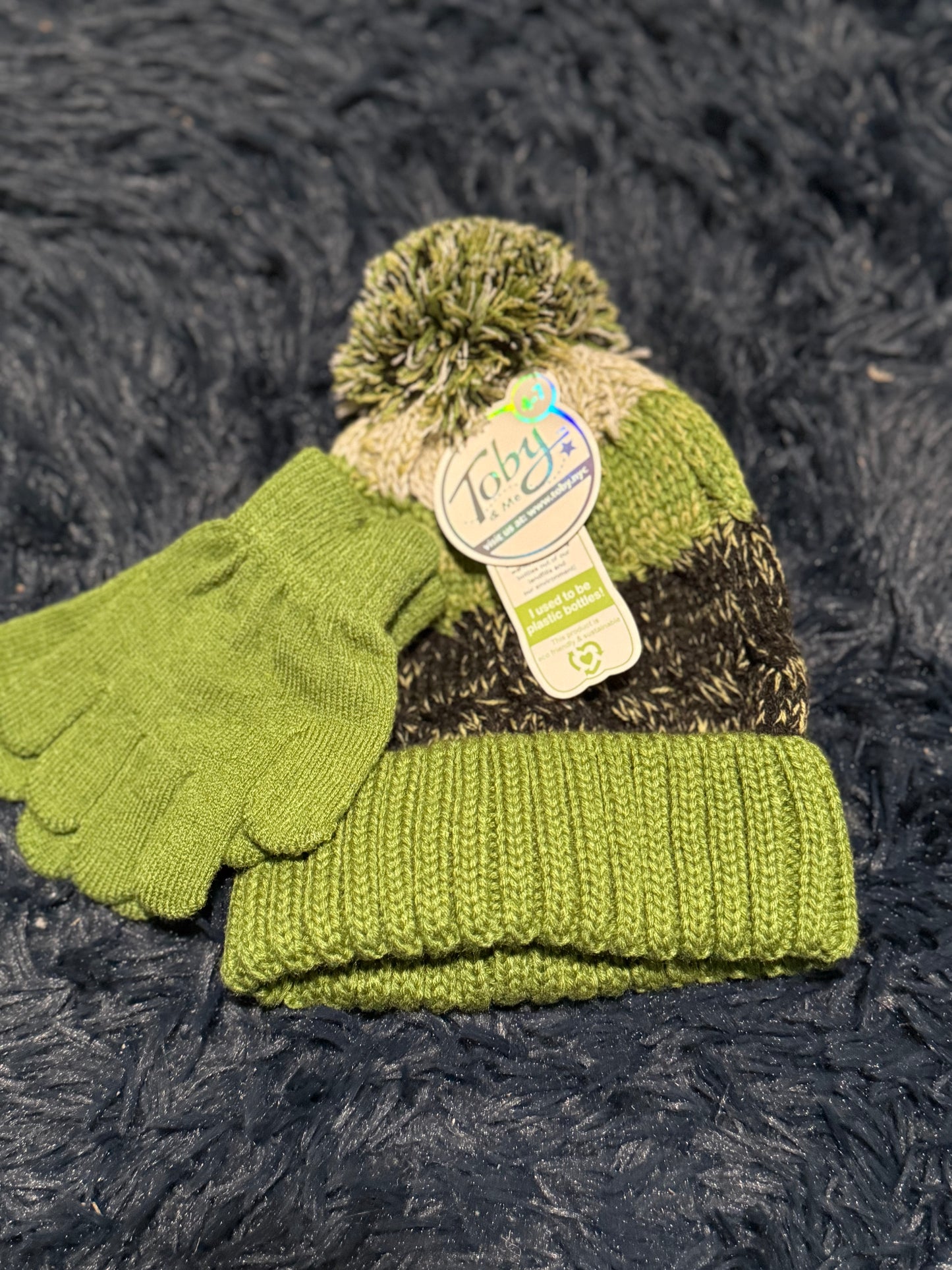 Hat and glove set, size 4-7