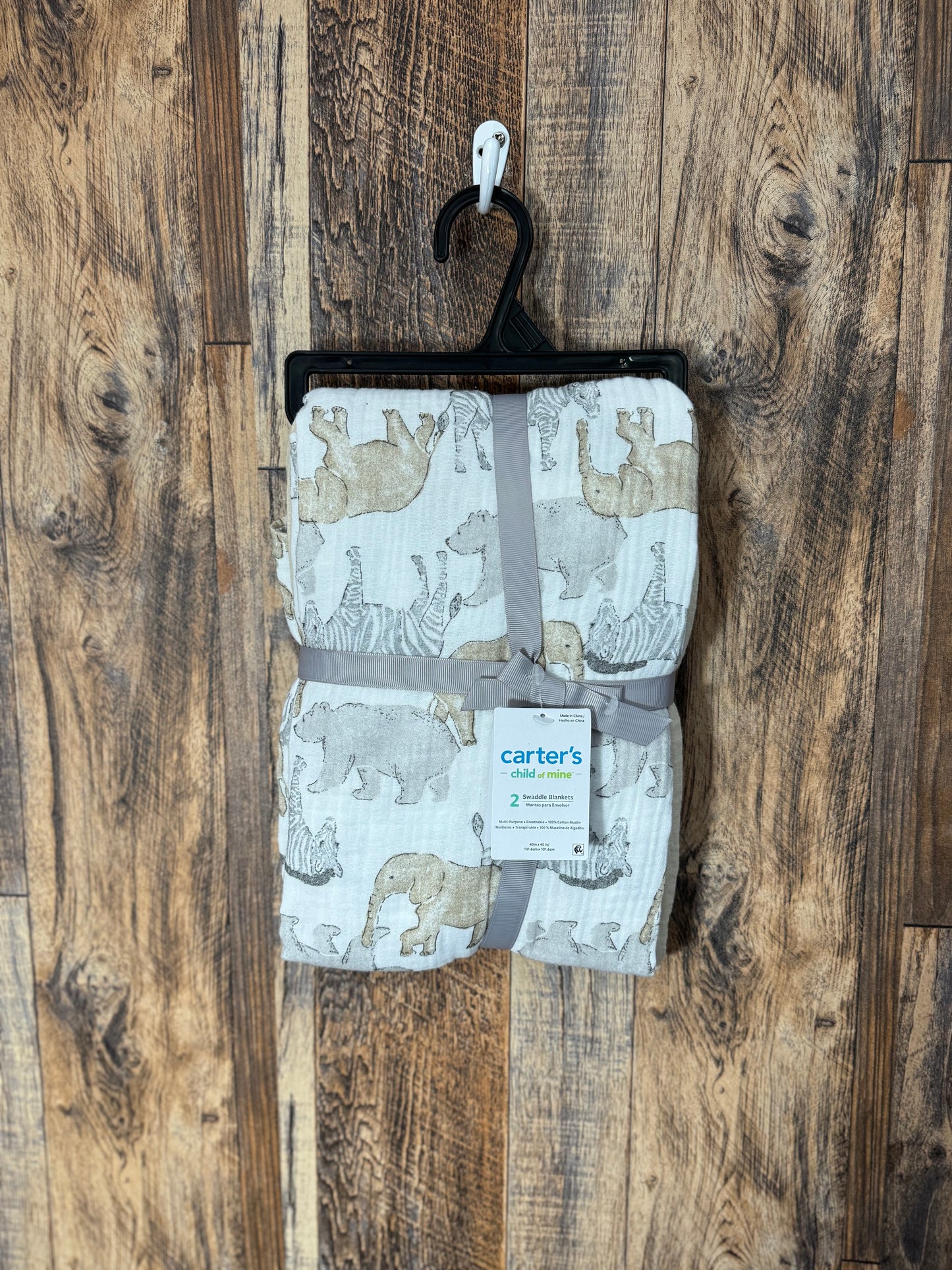 2pk muslin swaddle blanket set