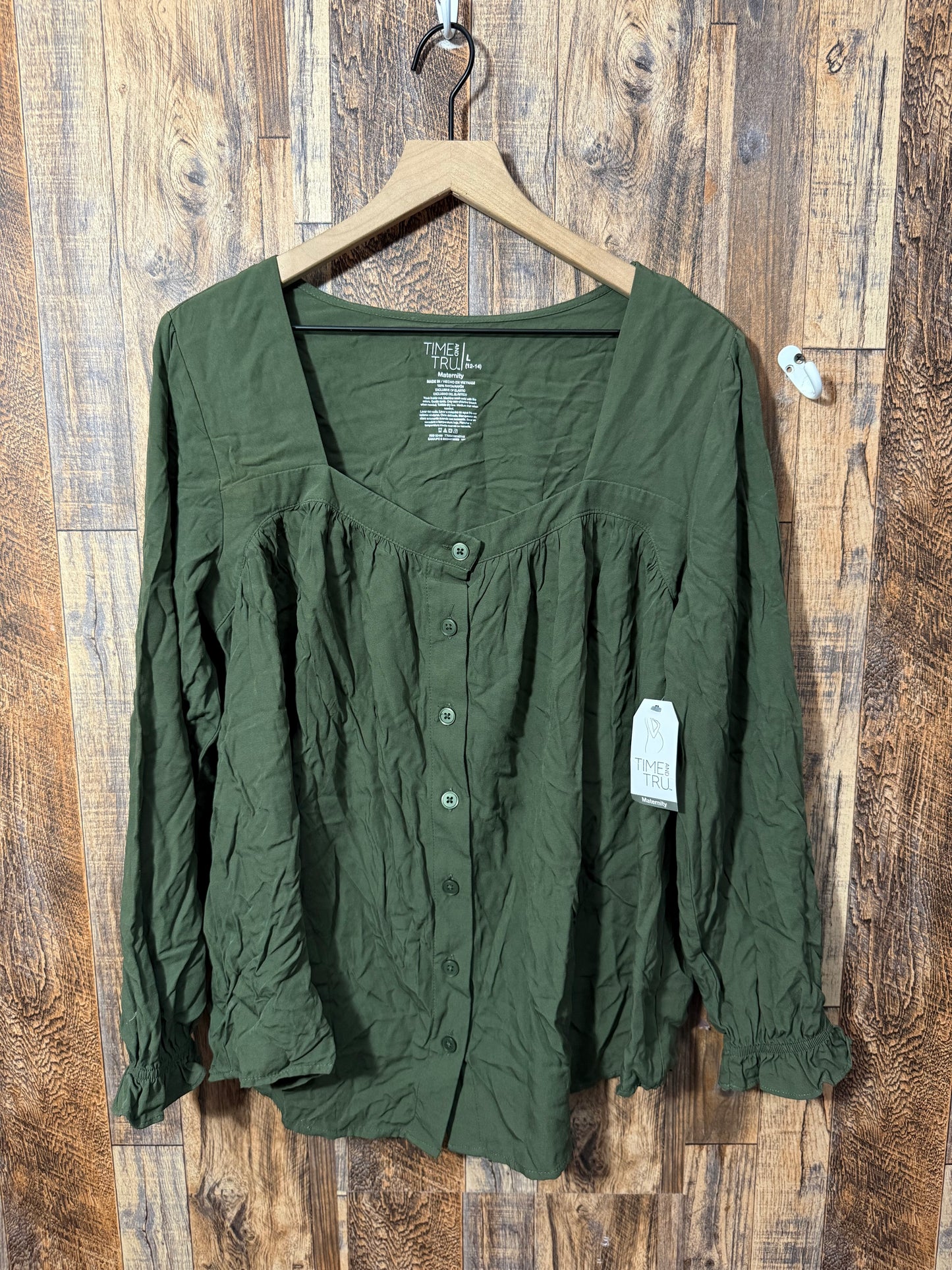 LS button up NWT, size L