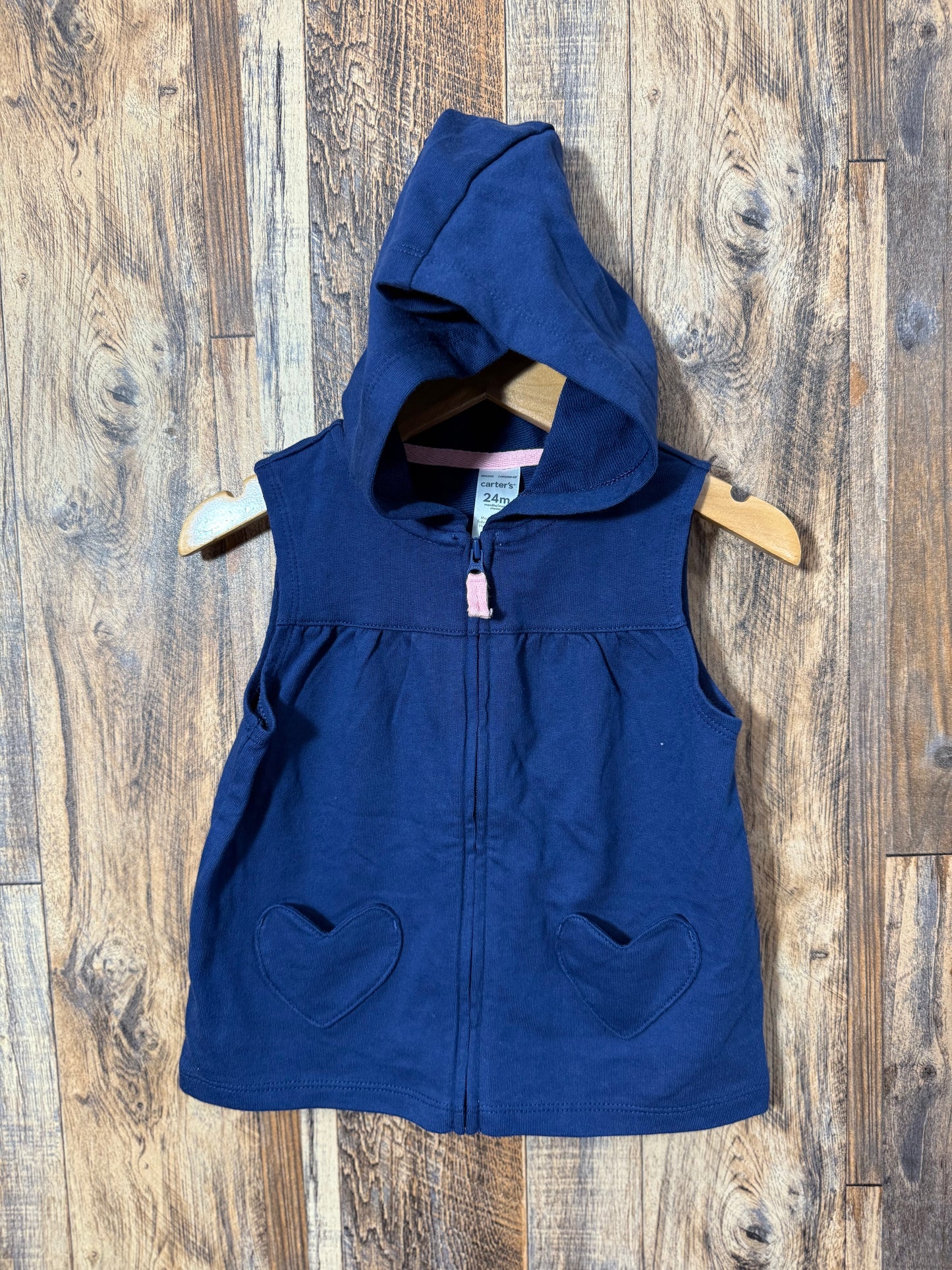 Hooded vest, size 24m