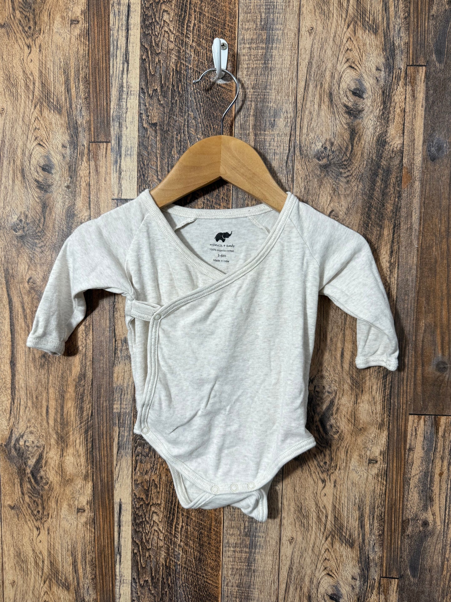 LS organic cotton shirt, size 3-6m