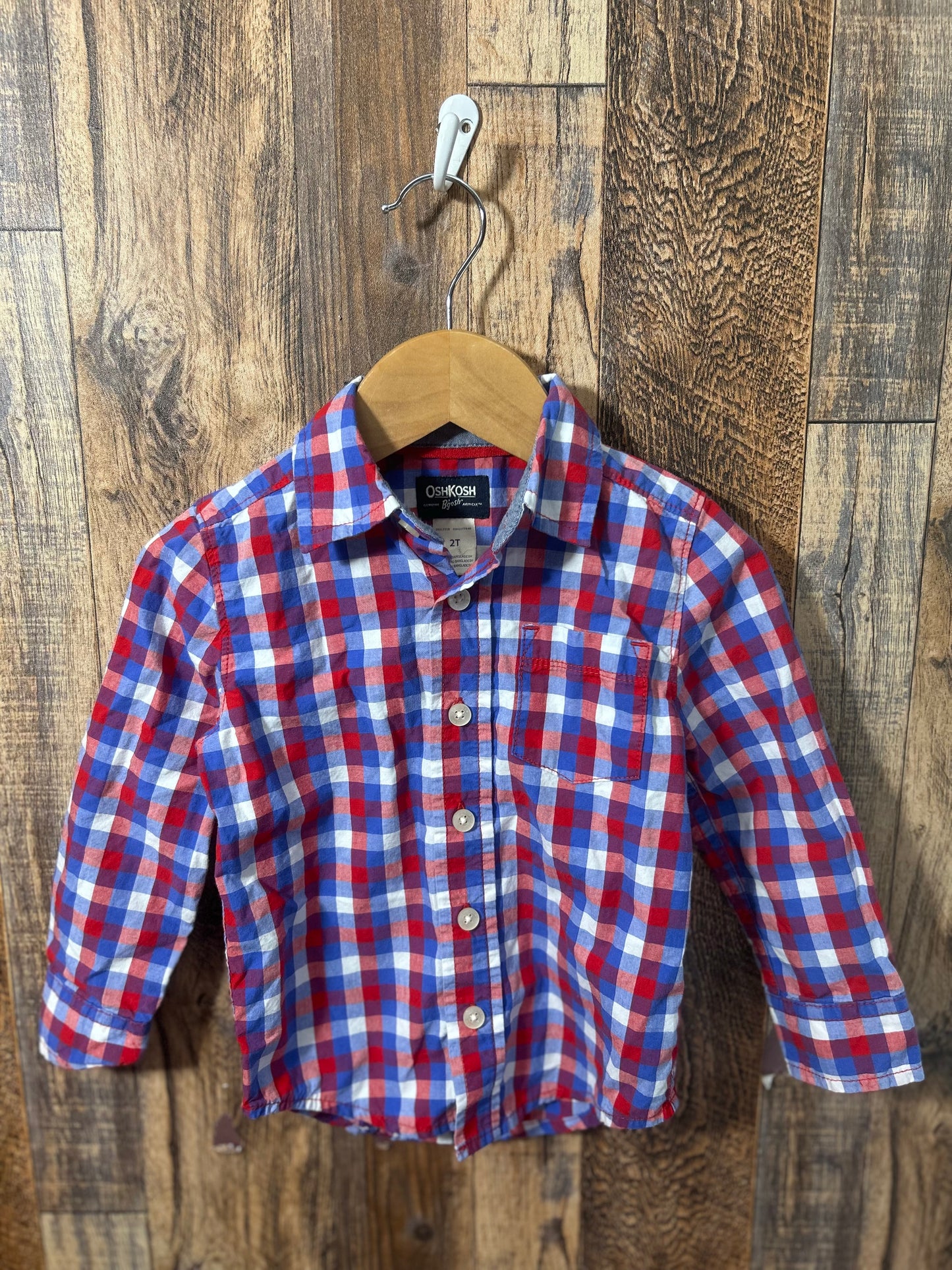 LS button up, size 2t
