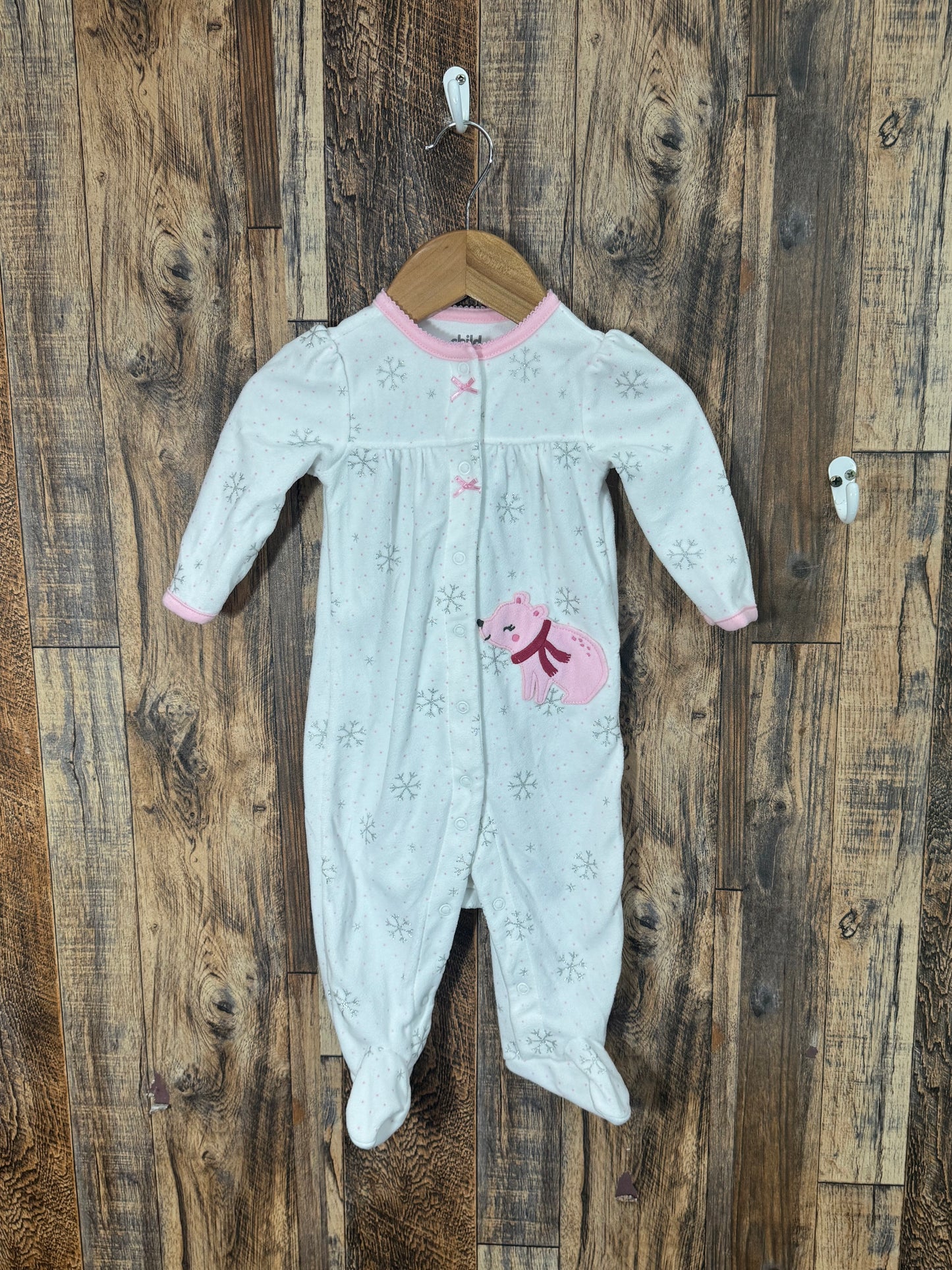 Fleece sleeper, size 3-6m