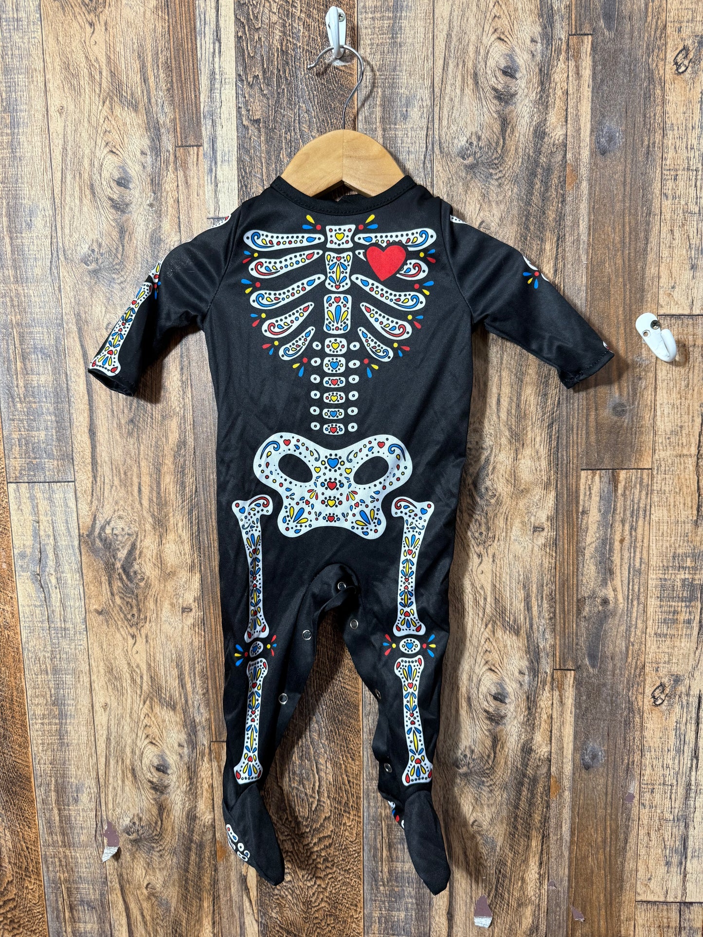 Skeleton Halloween costume, size 0-6m