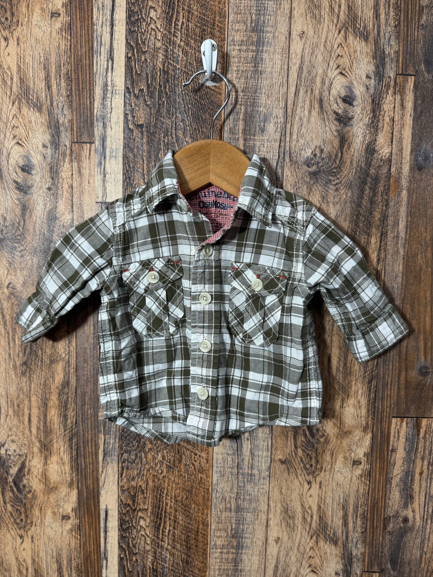 LS button up, size NB