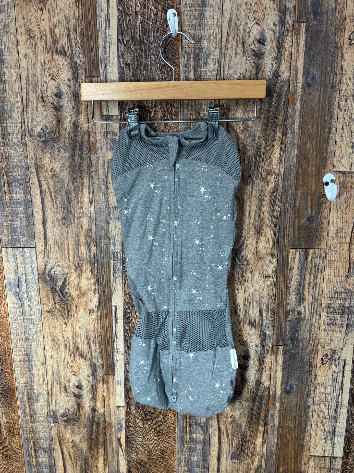 Organic cotton swaddle sack, size M (2-4m)