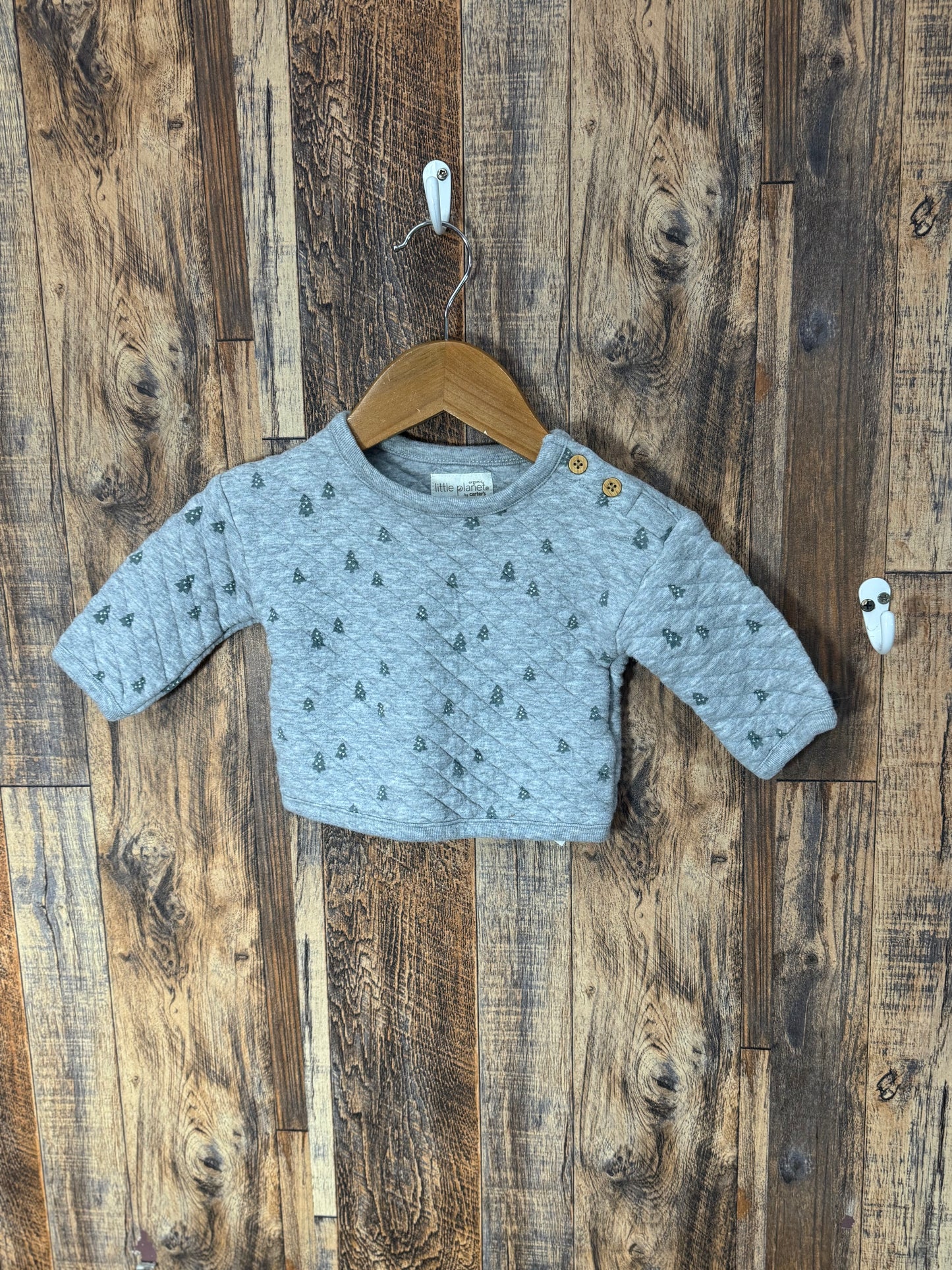 Organic cotton sweatshirt, size 3m