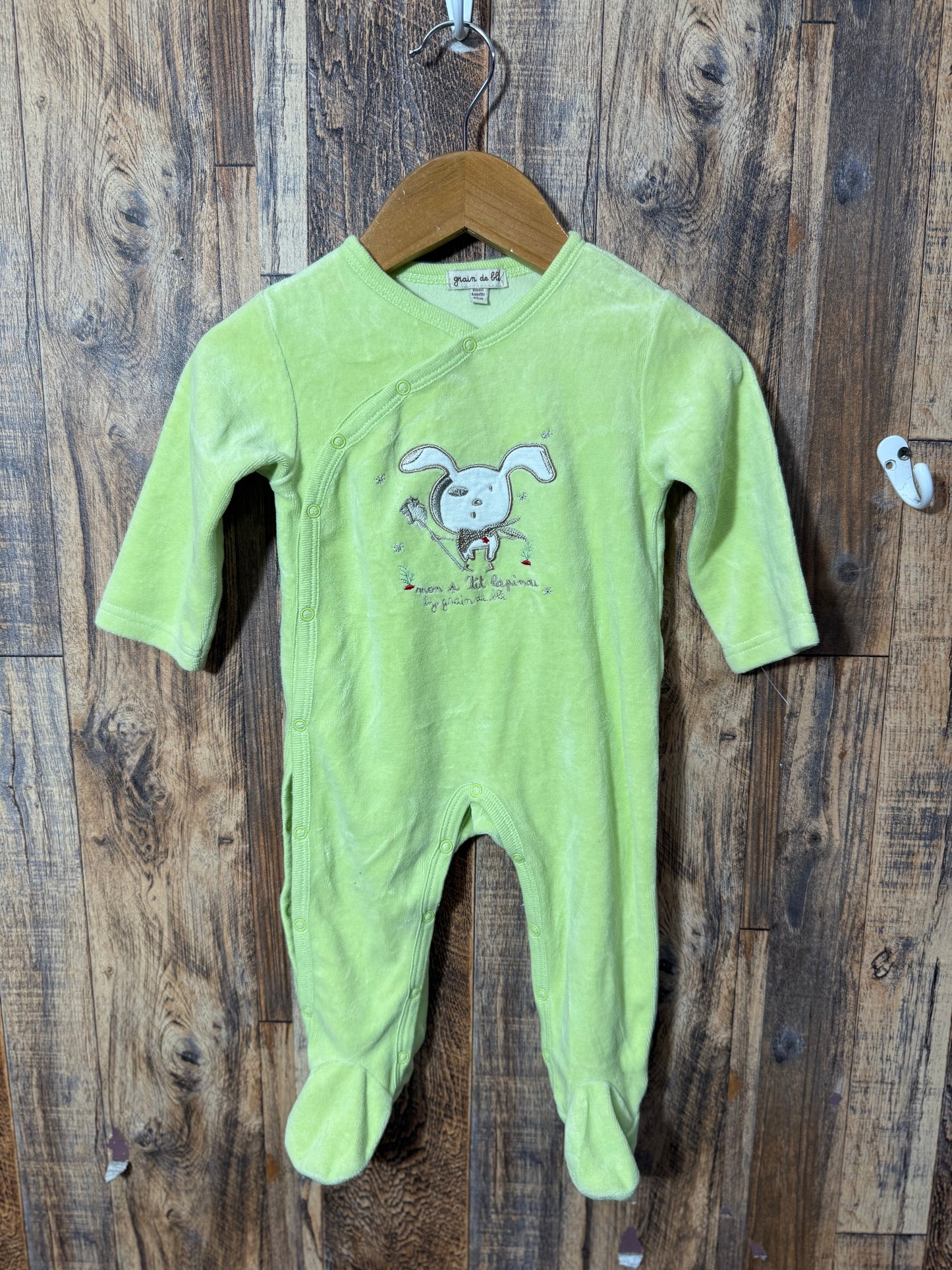 Fleece sleeper, size 6m