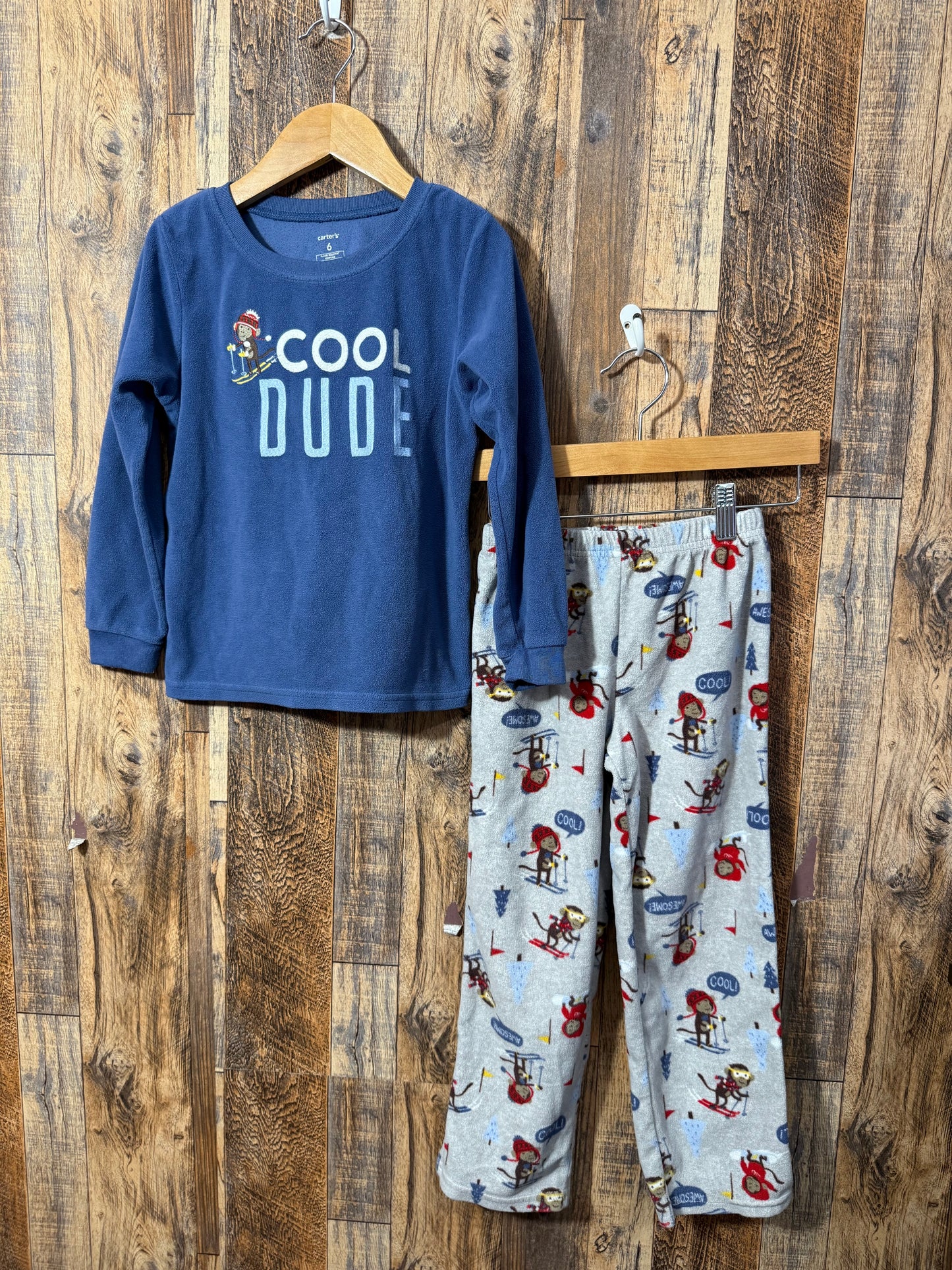 Fleece pajamas, size 6