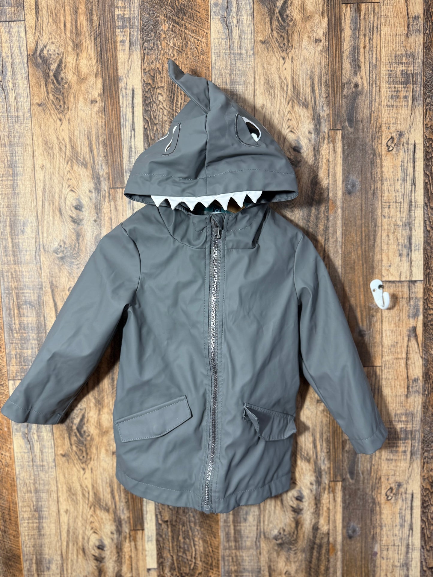 Shark rain jacket, size 2t