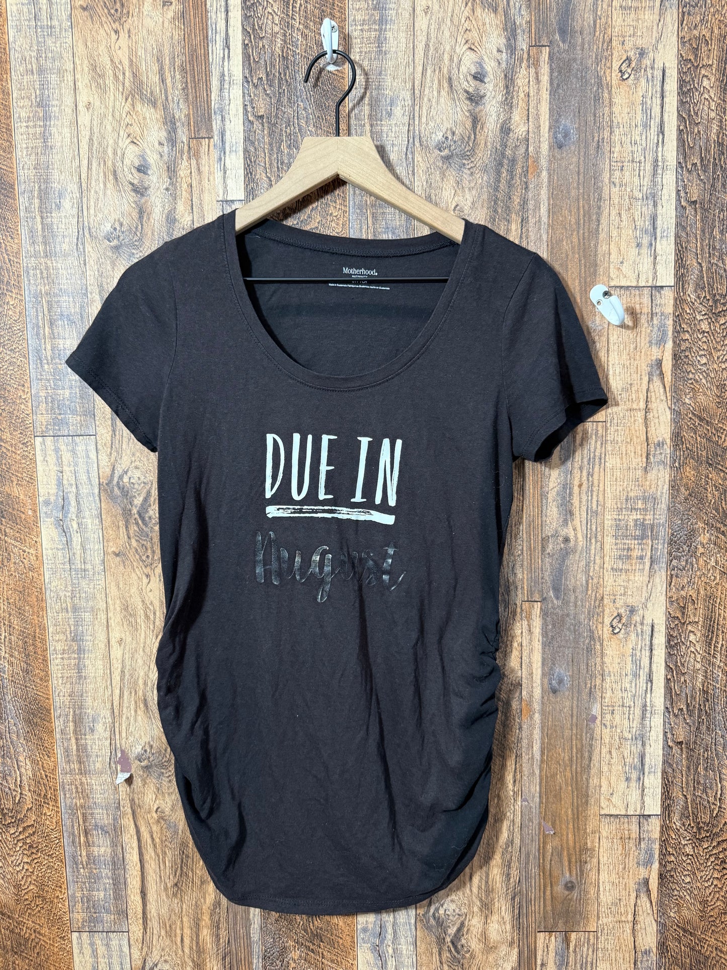 Due in August shirt, size S