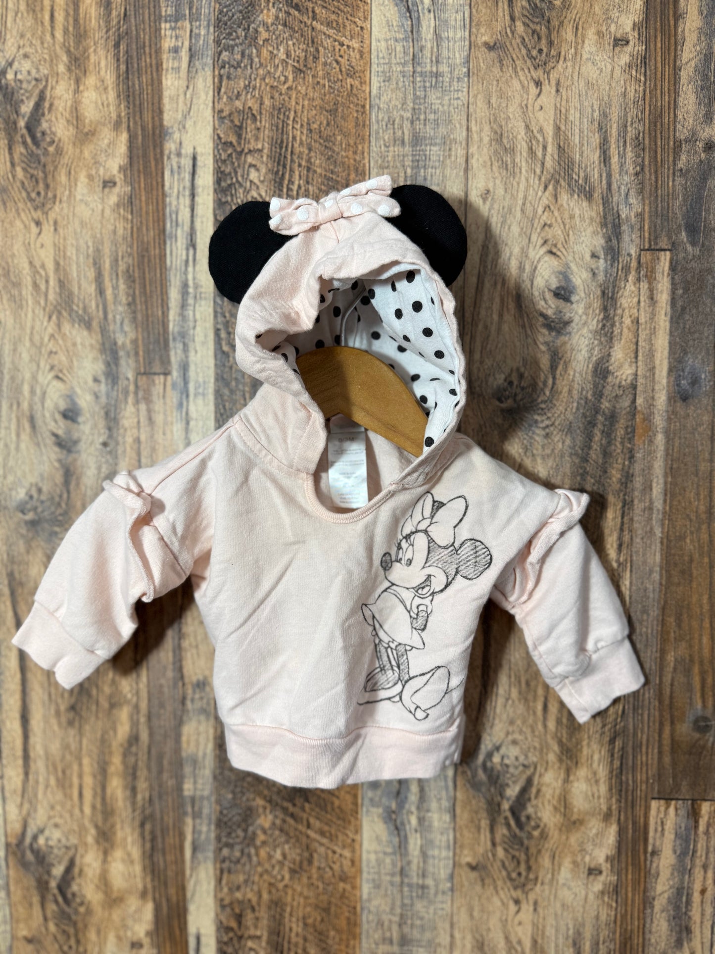 LS hooded shirt, size 0-3m