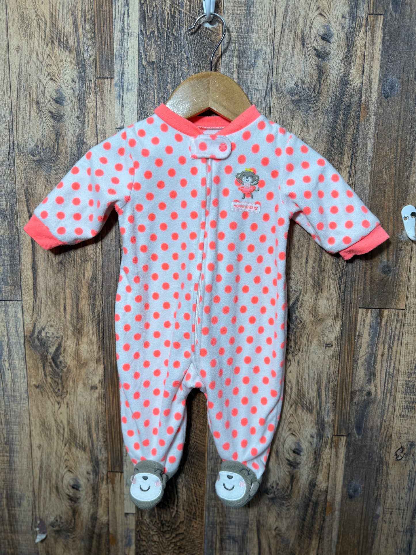 Fleece sleeper, size 3m