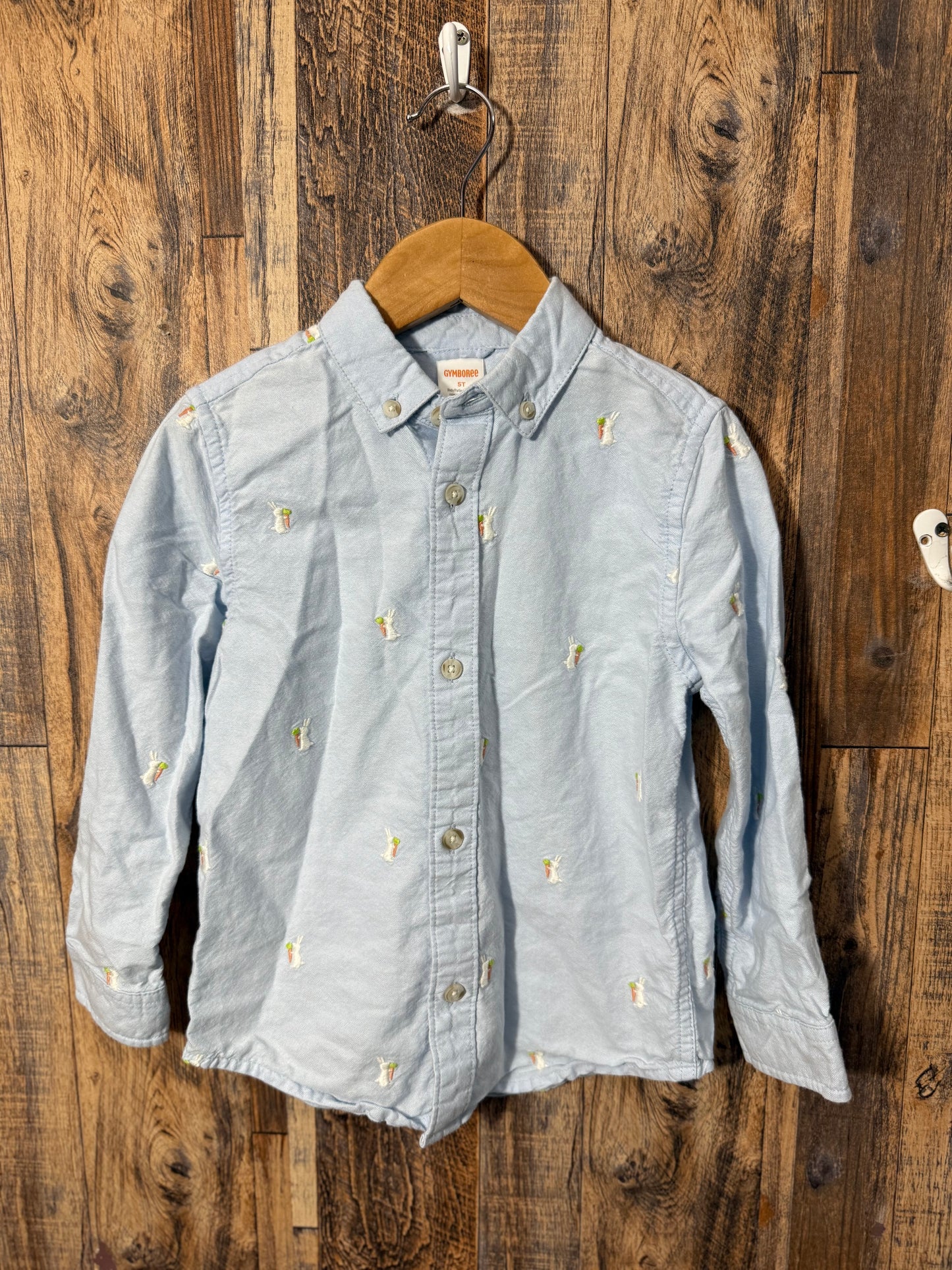 Easter LS button up, size 5t