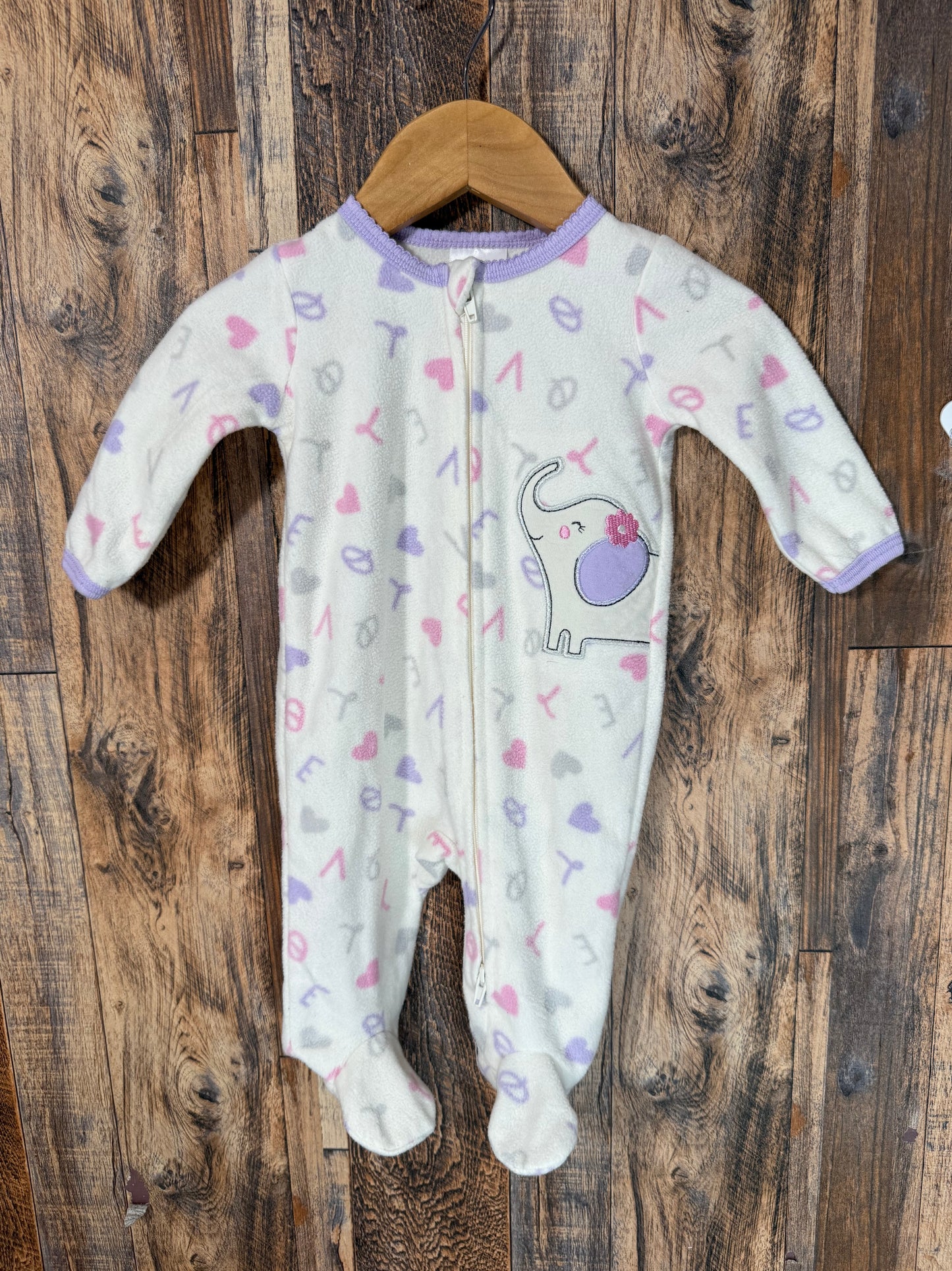 Fleece sleeper, size 0-3m