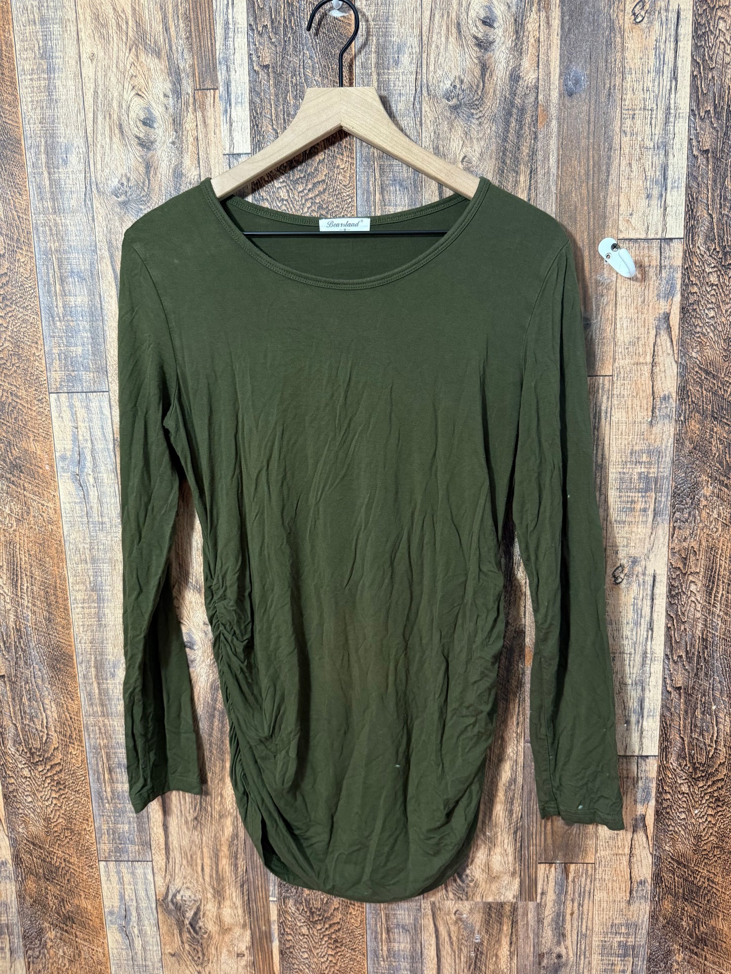 LS rayon shirt, size M