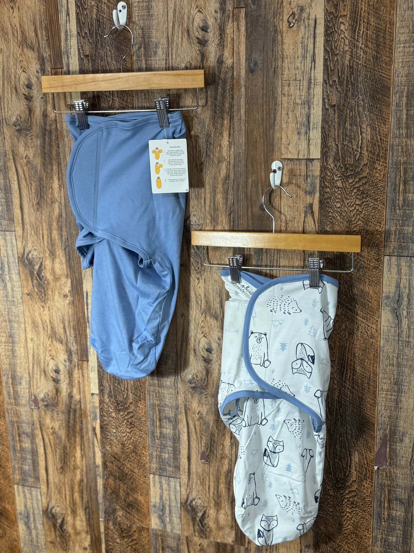 2pc organic cotton swaddle set NWT, size S