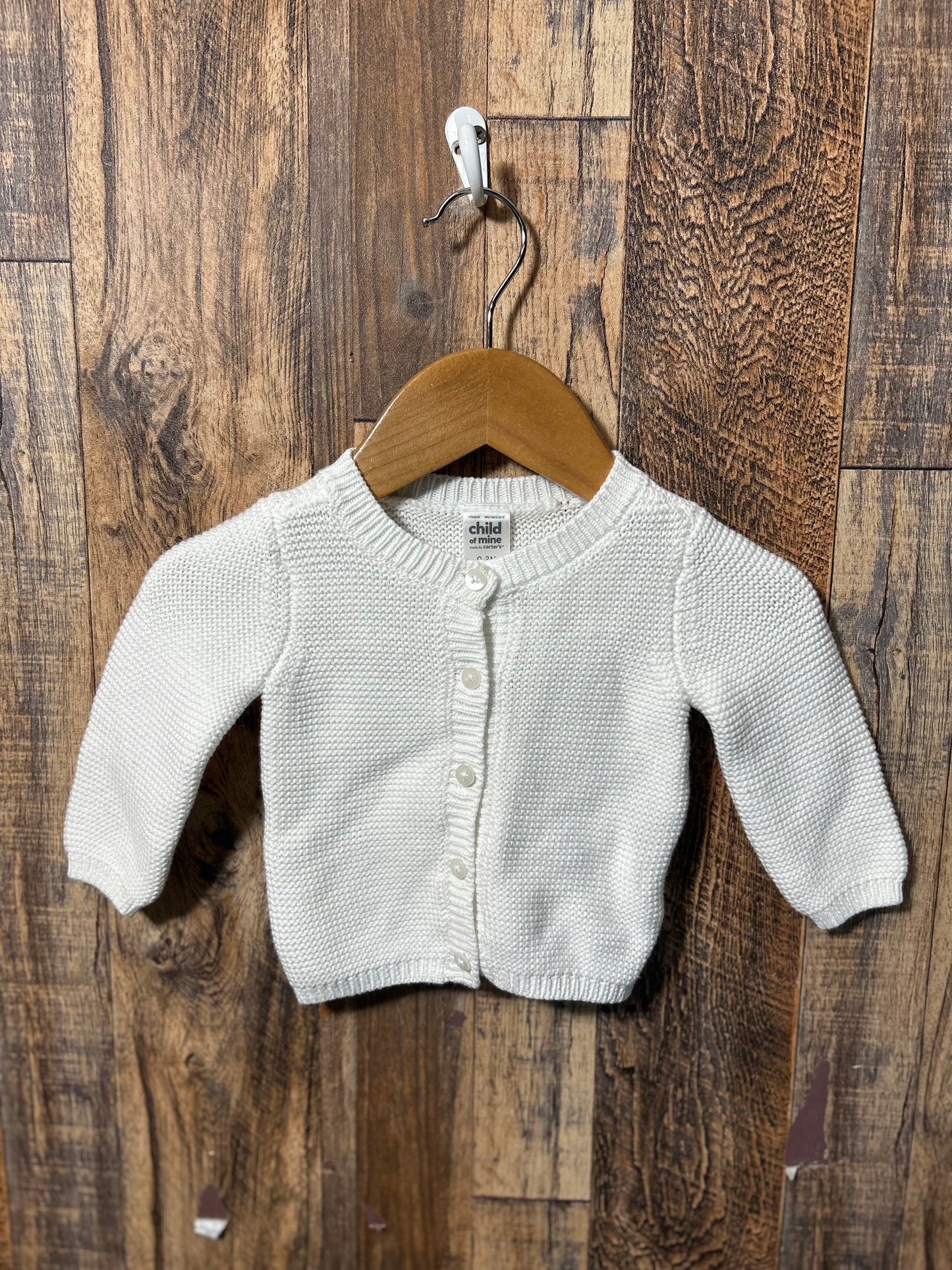 Button up sweater, size 0-3m