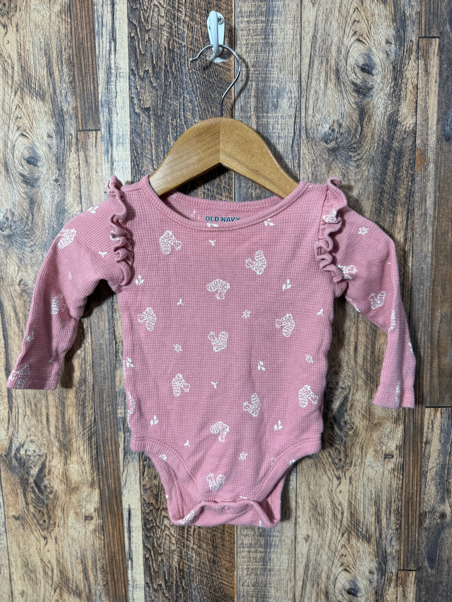 LS shirt, size 6-12m