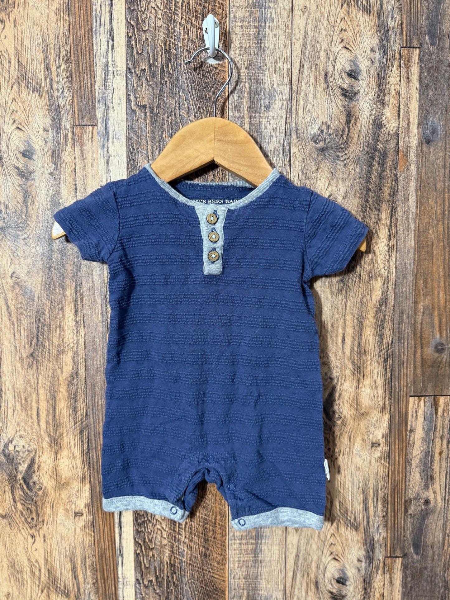 Organic cotton romper, size 0-3m