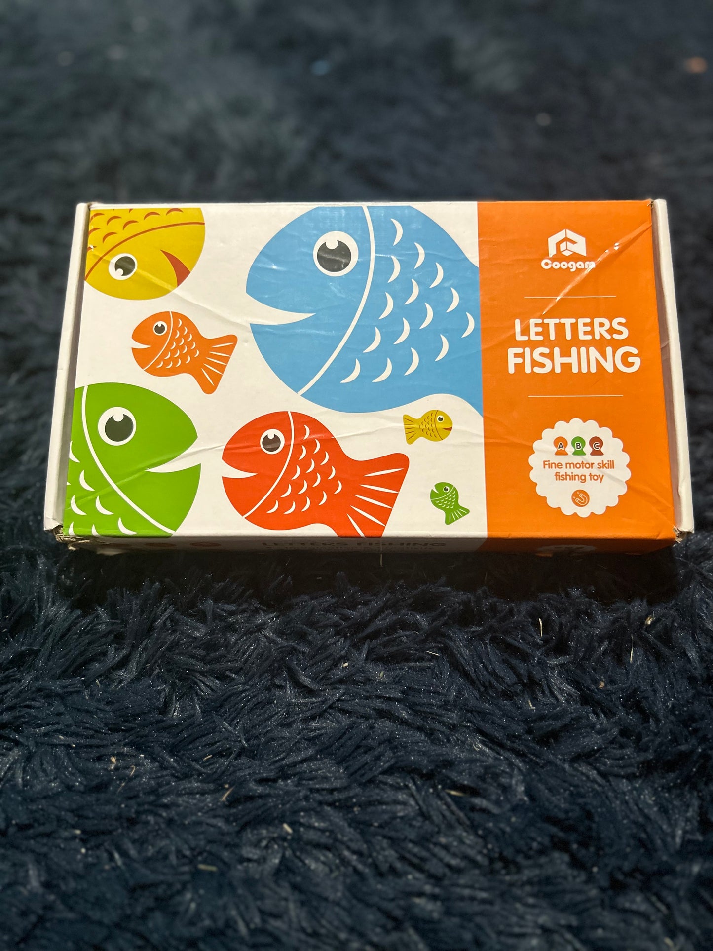 Fishing letters wooden toy